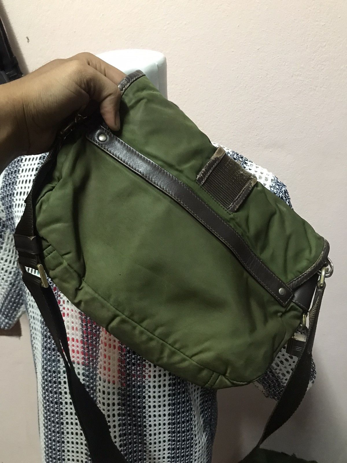 Prada × Vintage Authenrtic PRADA GREEN Shoulder Size ONE SIZE - 12 Thumbnail