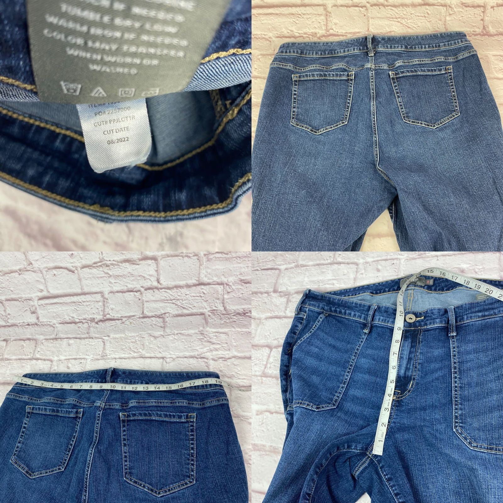 Torrid Torrid Womens Denim Jeans Blue Boyfriend Ankle Size 20 Distressed Feel The Fit Regular Rise 8.5-10.5 in Color Blue Size 42" / US 20 - 8 Thumbnail