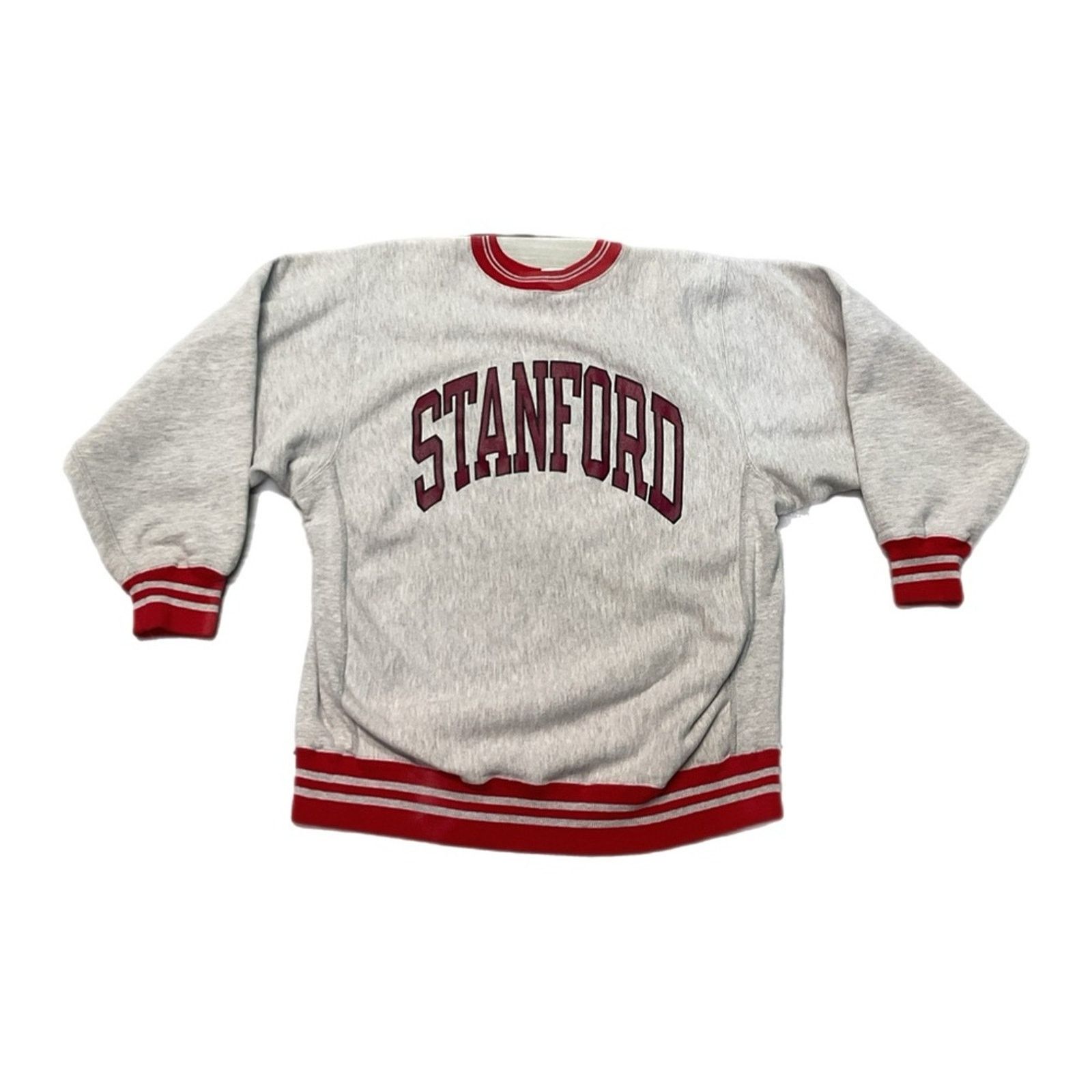 Vintage 80s Champion Reverse Weave Stanford Sweater