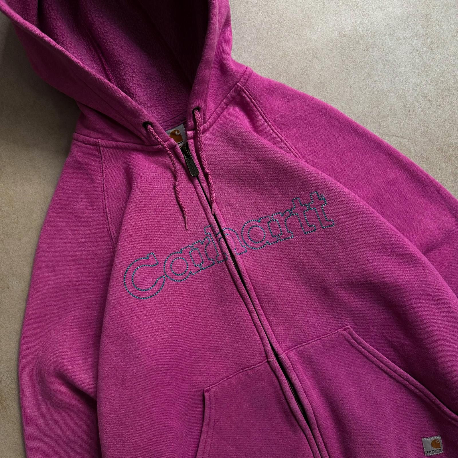 Carhartt 2000s Carhartt Pink Zip Hoodie - S Size US S / EU 44-46 / 1 - 3 Thumbnail