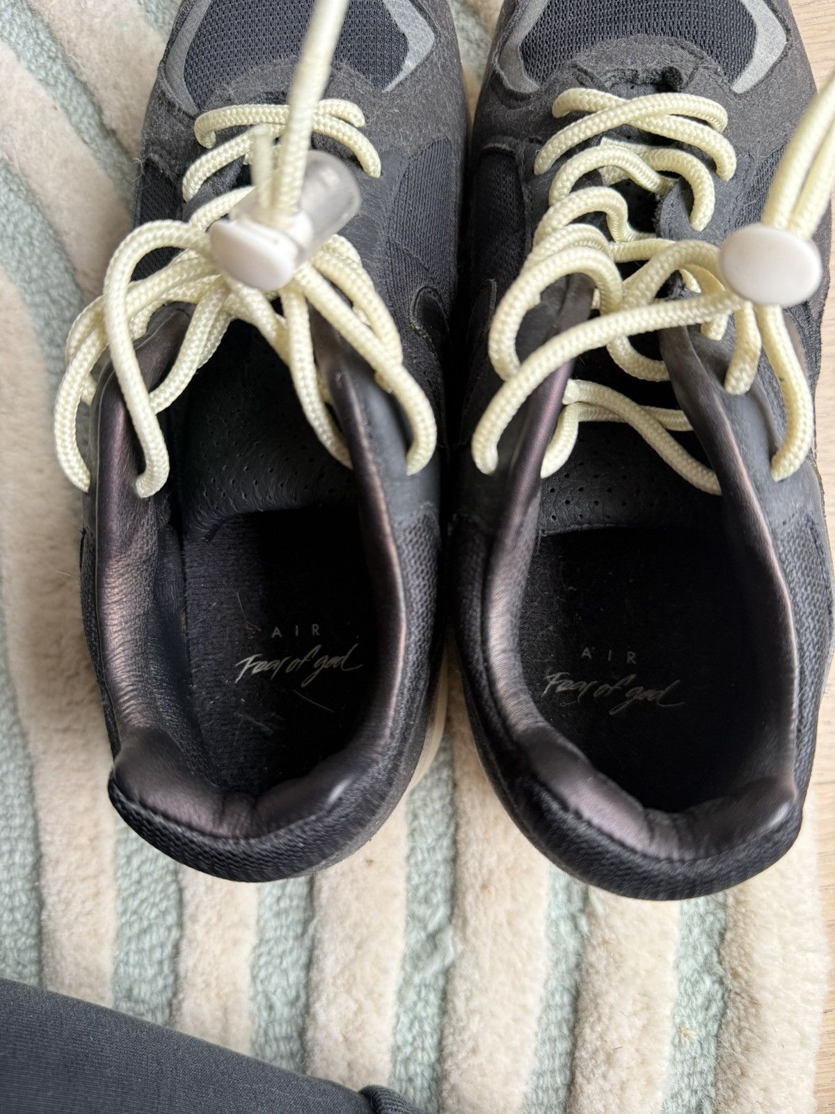 Fear of God × Nike Fear Of God x Nike Air Skylon 2 'Black' Size US 4.5 / IT 34.5 - 4 Thumbnail