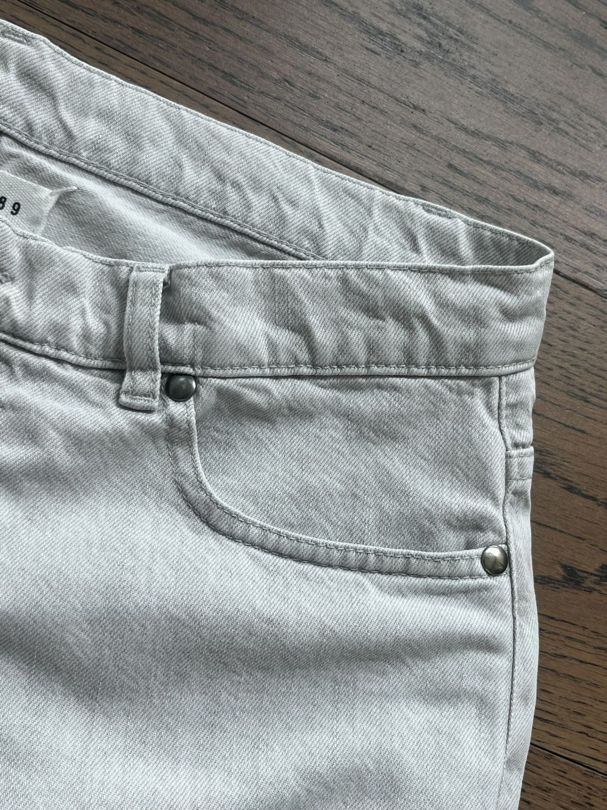 Maison Margiela Early Martin Margiela Line 10 Off White Denim Patched Jeans Size US 32 / EU 48 - 14 Thumbnail