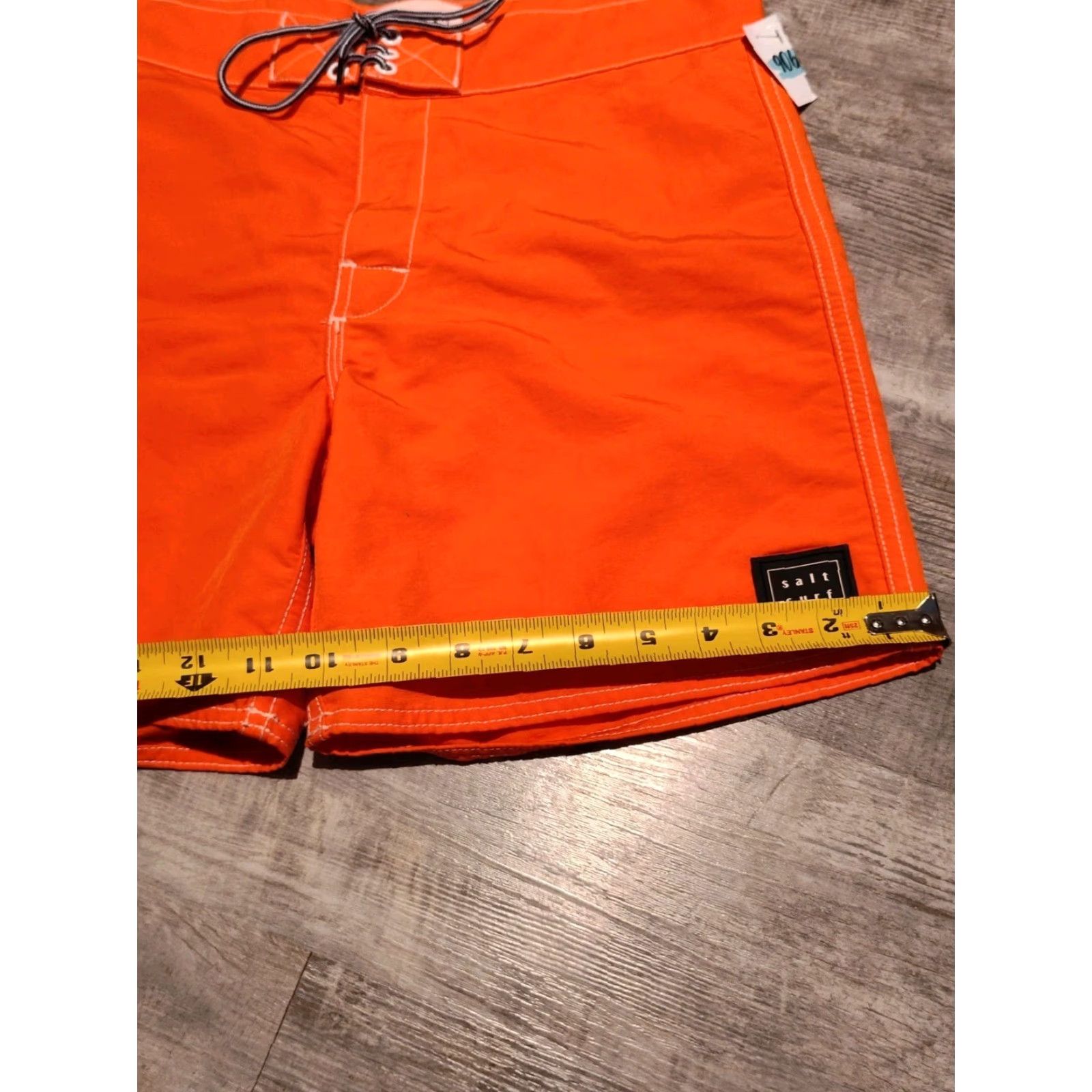 Vintage Salt Surf Men's Board Shorts USA Orange 30 Drawstring Pockets Beach Surfing Made in USA Polyester Microfiber Unlined Regular Bottom Size US 30 / EU 46 - 7 Thumbnail