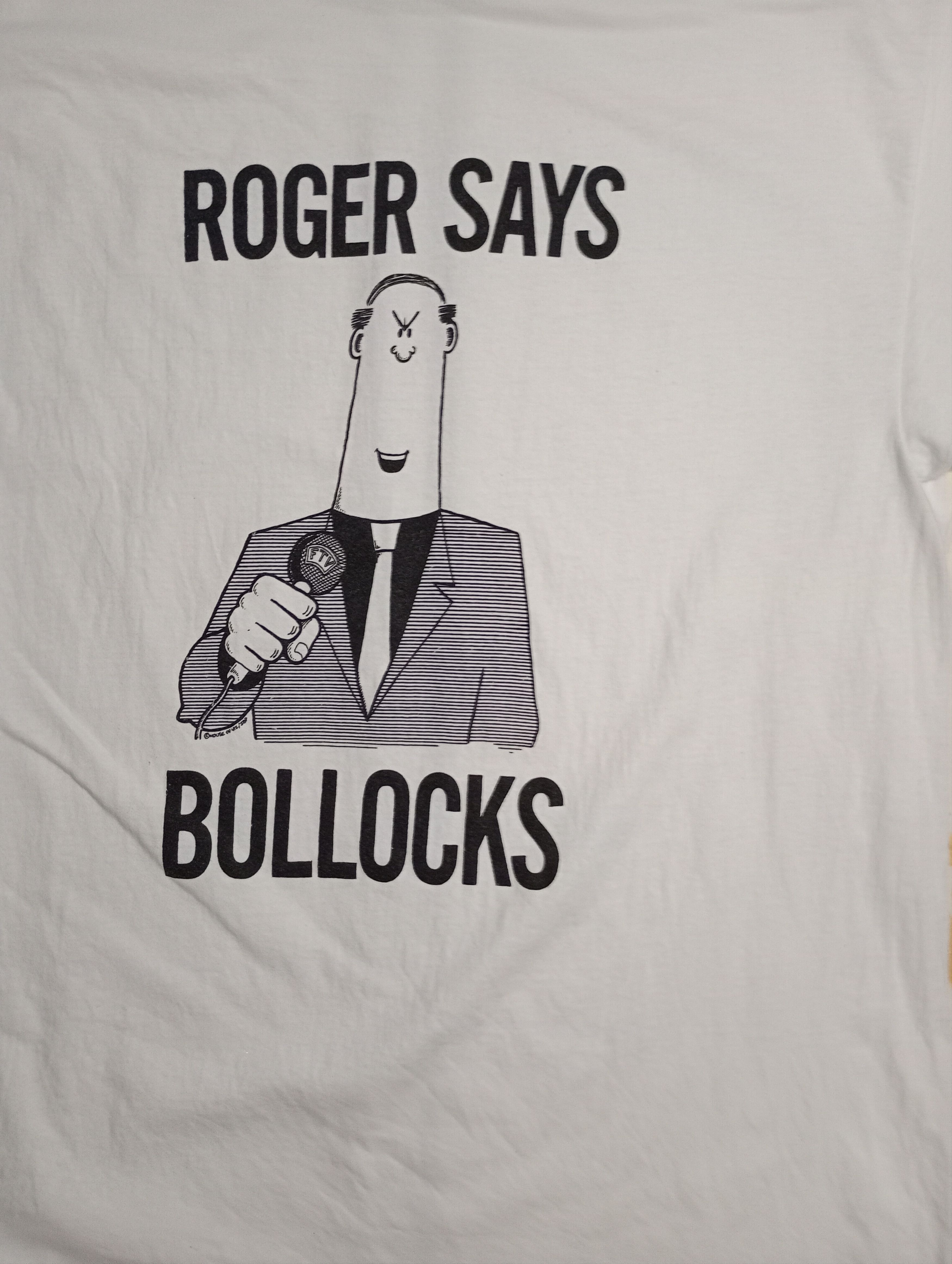 Vintage Roger Says Bolloks T-Shirt Vintage 80's Size US M / EU 48-50 / 2 - 6 Thumbnail