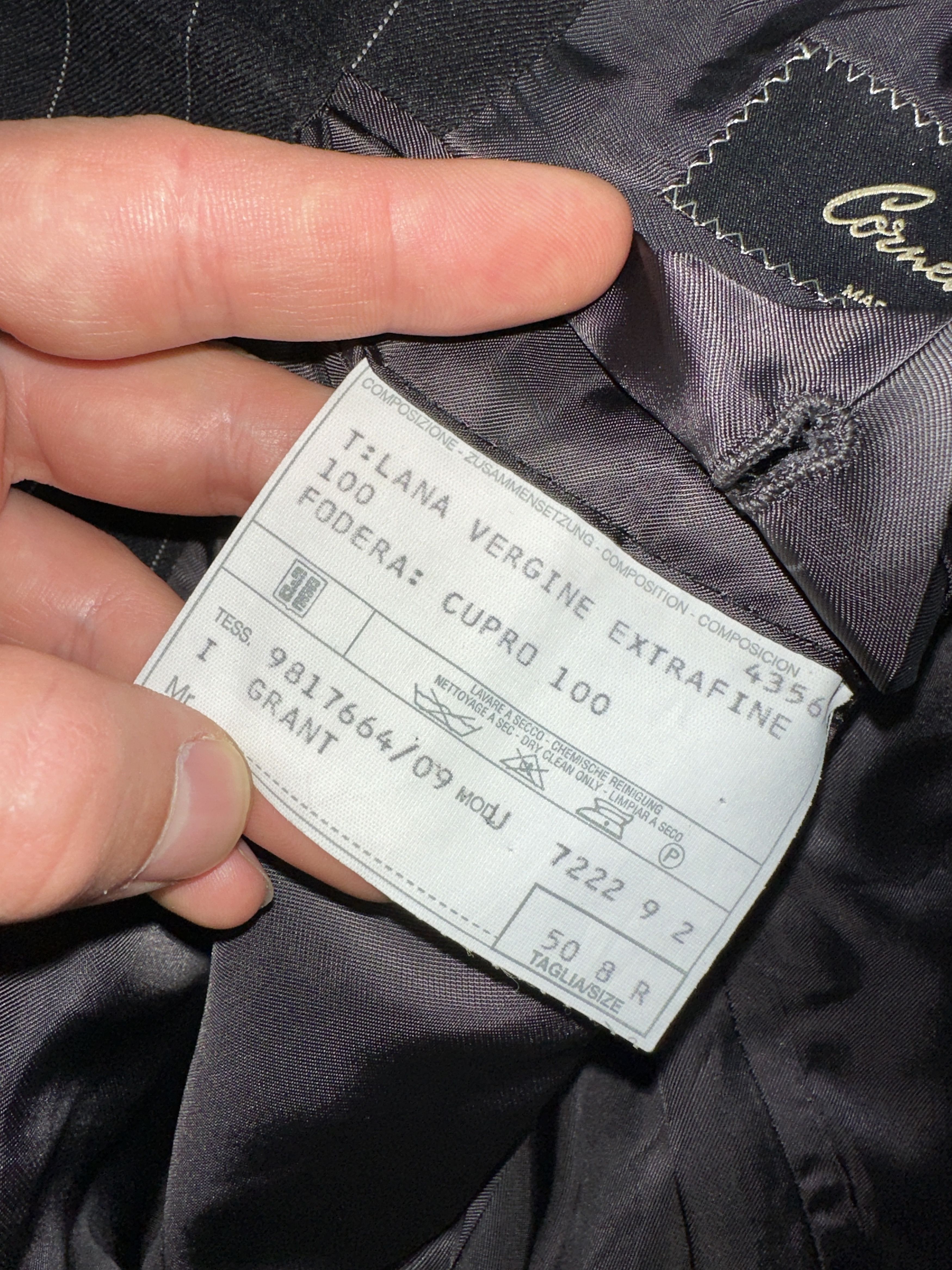 Corneliani Corneliani SuperFin 150s Wool Italian Suit Blazer Size 50 8R Size 50R - 15 Thumbnail