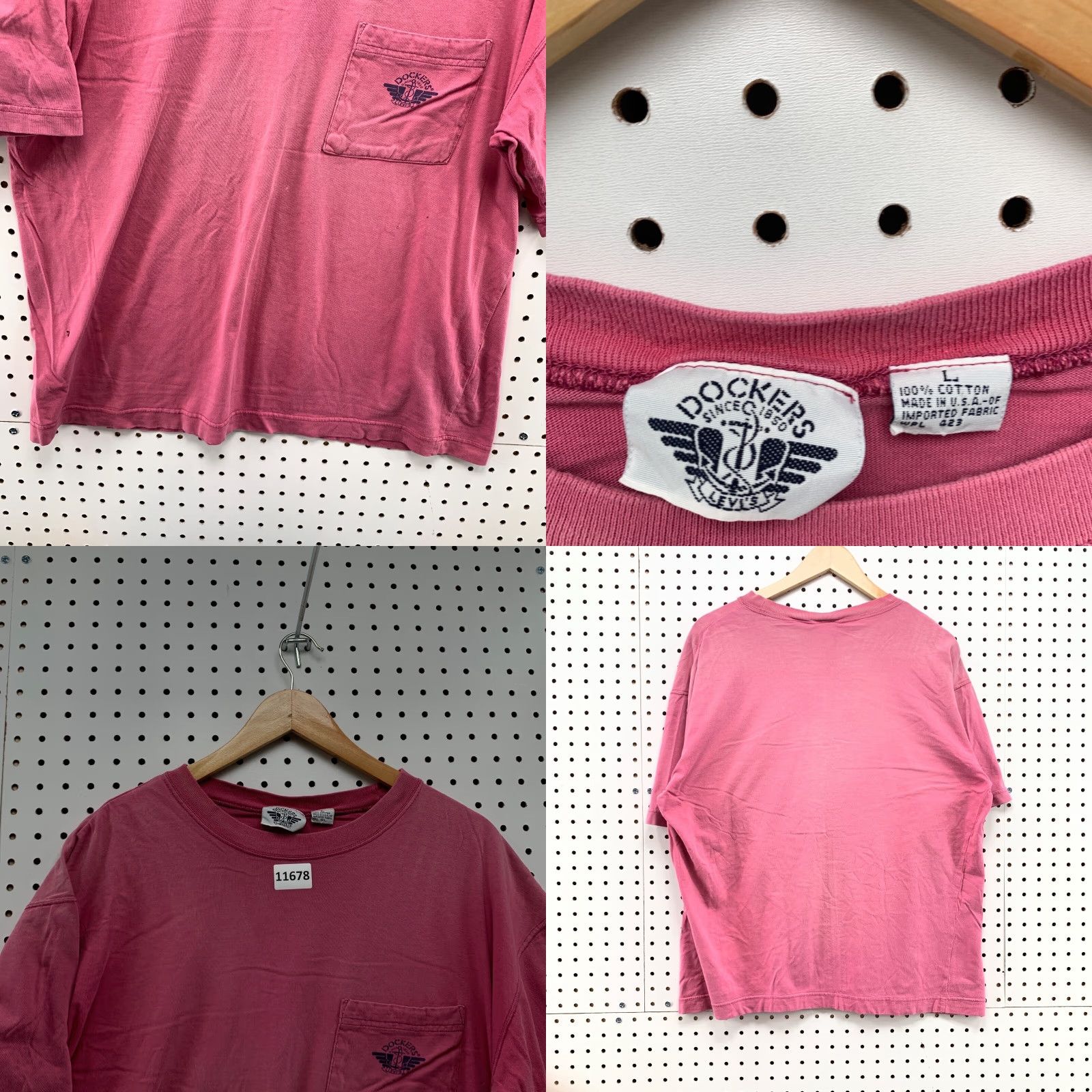 Dockers Vintage Dockers Pocket Shirt Mens Large Red Short Sleeve 90s USA Made Size L Size US L / EU 52-54 / 3 - 10 Thumbnail