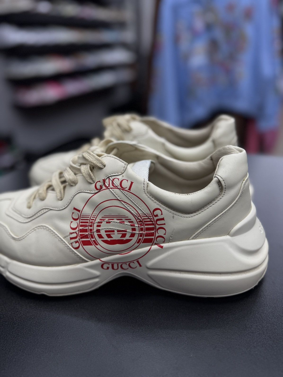 Gucci Gucci Rhyton Sneakers Size 11.5G/12US Size US 12 / EU 45 - 4 Thumbnail