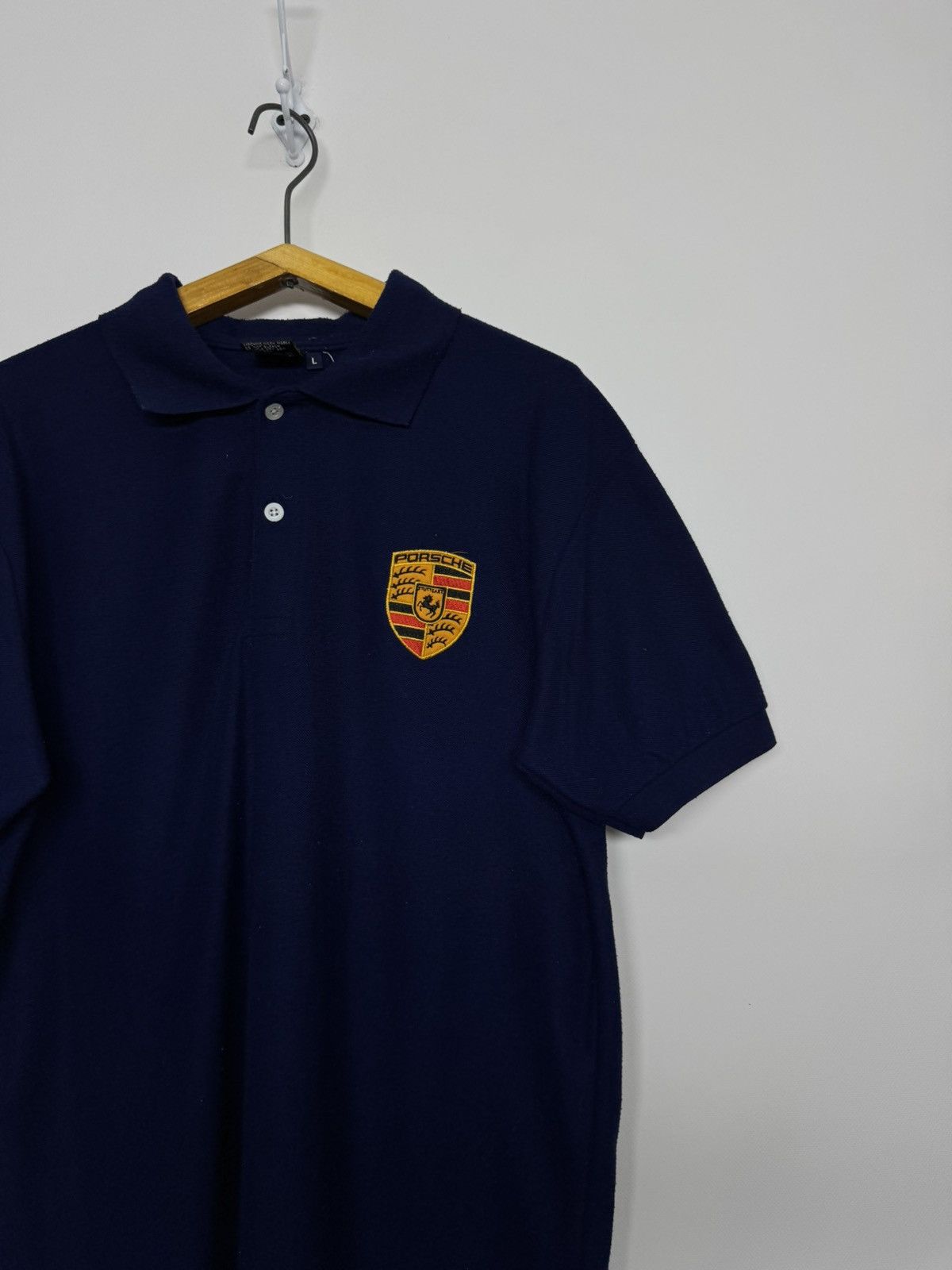 Porsche Design Y2K Porsche Sportscar Racing 2-Button Polo Shirt Size US L / EU 52-54 / 3 - 7 Thumbnail