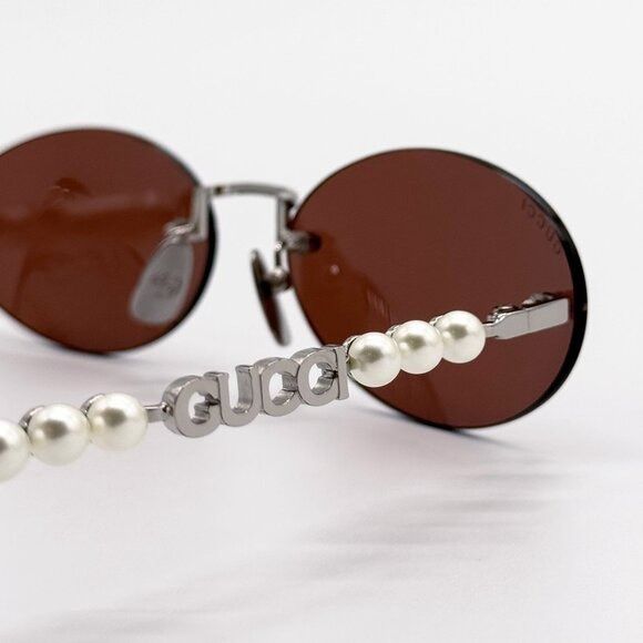 Gucci NEW GUCCI GG1922S 002 SUNGLASSES WOMEN OVAL EYEWEAR GUCC Size ONE SIZE - 11 Thumbnail