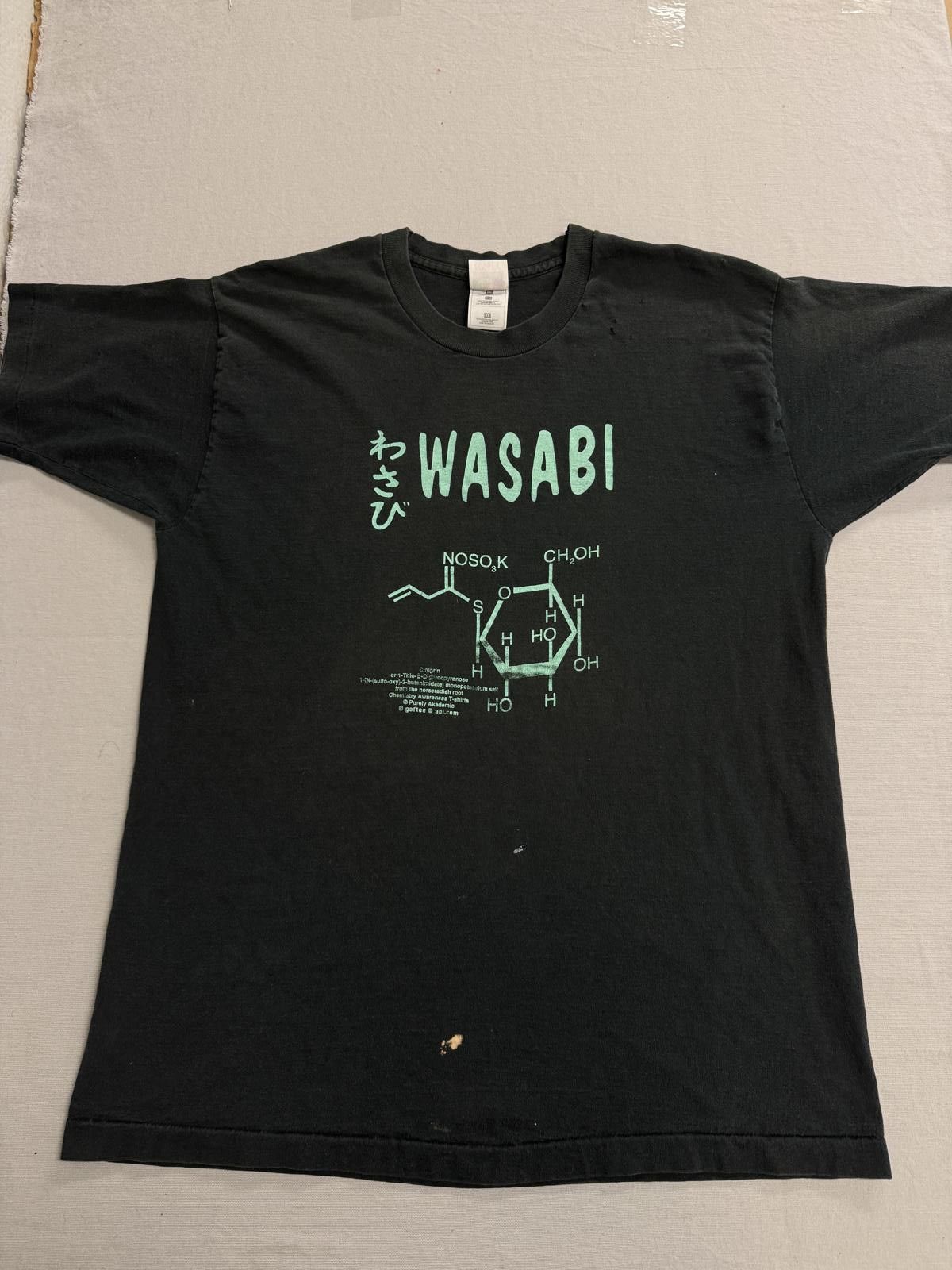 Fruit Of The Loom Vintage Wasabi T-shirt Chemistry Awareness Purely Akademic Size US XL / EU 56 / 4 - 1 Thumbnail