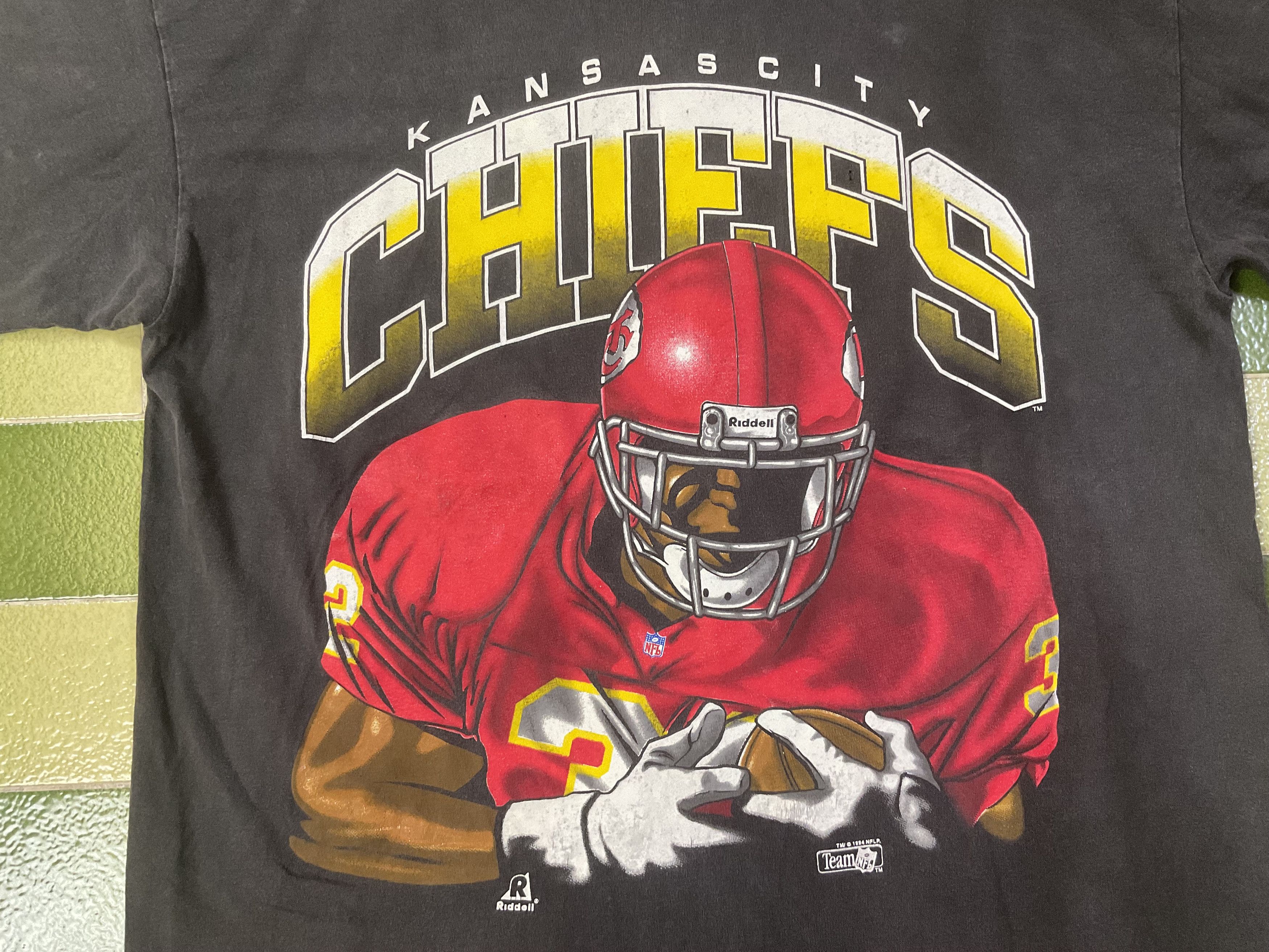 NFL Vintage 1994 NFL Kansas City Chiefs Riddell T-Shirt Size US XL / EU 56 / 4 - 3 Thumbnail