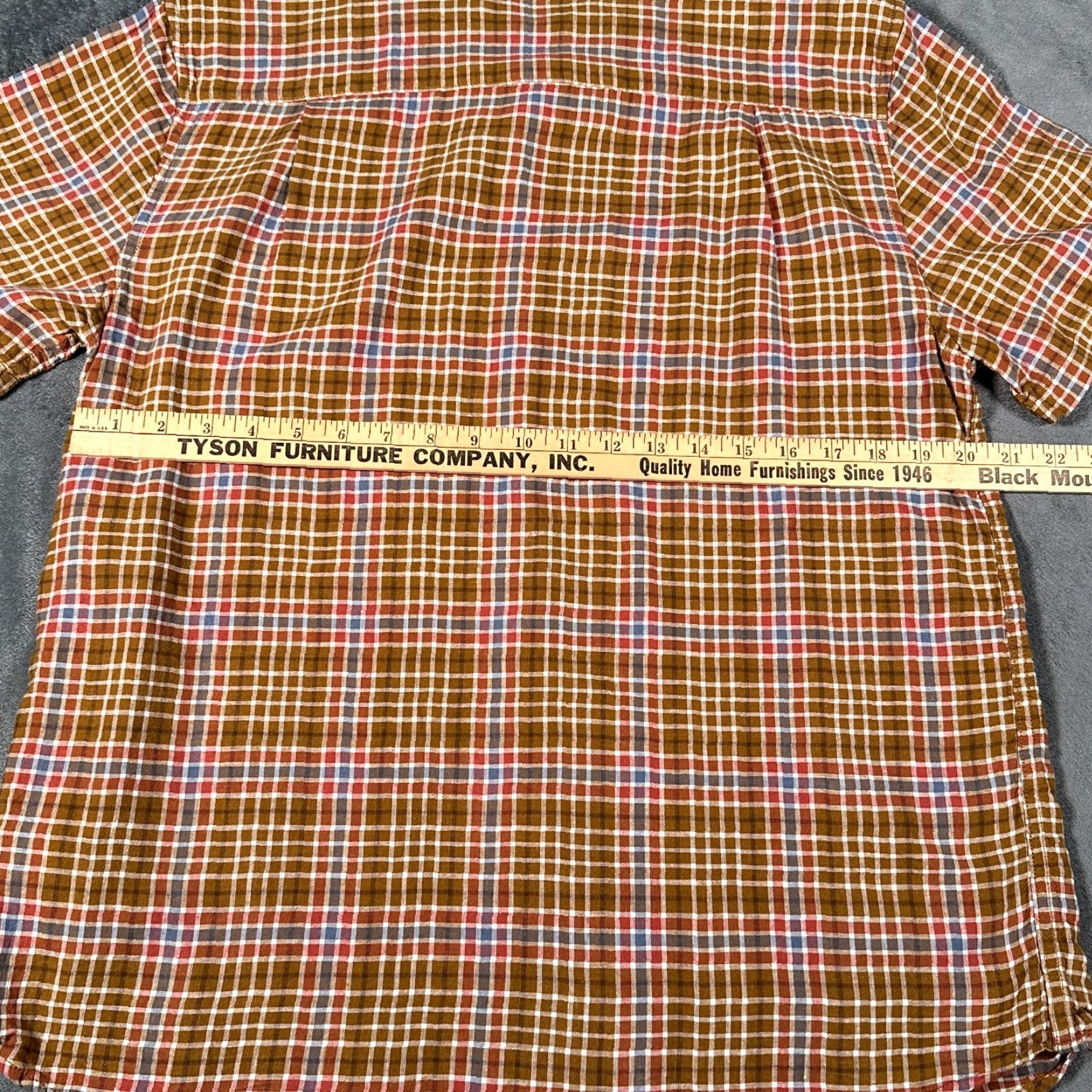 Pendleton Pendleton Button-Up Shirt Mens Medium Brown Plaid Linen Rayon Short Sleeve Classic Outdoor Size US M / EU 48-50 / 2 - 5 Thumbnail