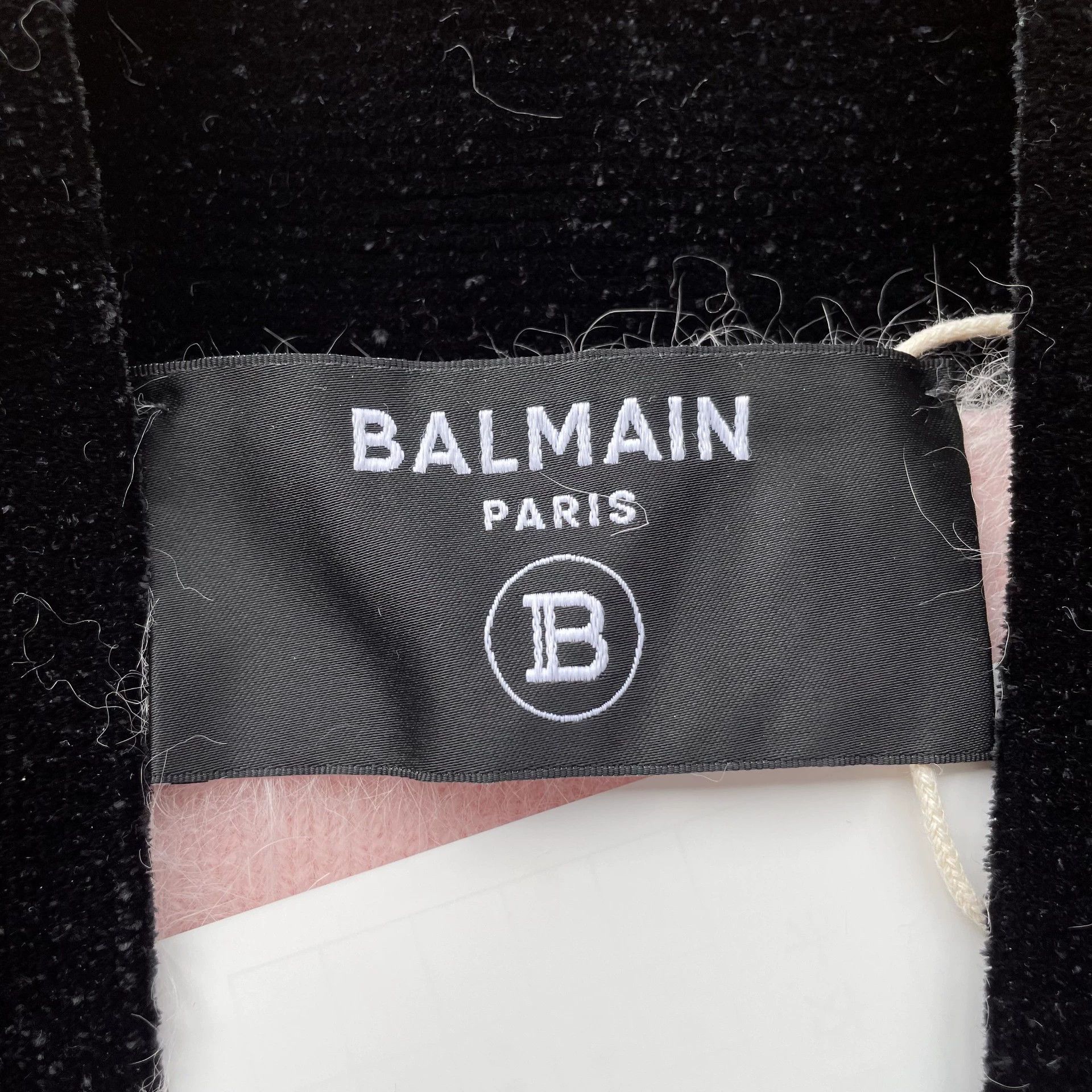 Balmain BALMAIN Women's Pink Rabbit Fur Limited Cardigan 34 99 New Size XXS / US 00 / IT 34 - 5 Thumbnail