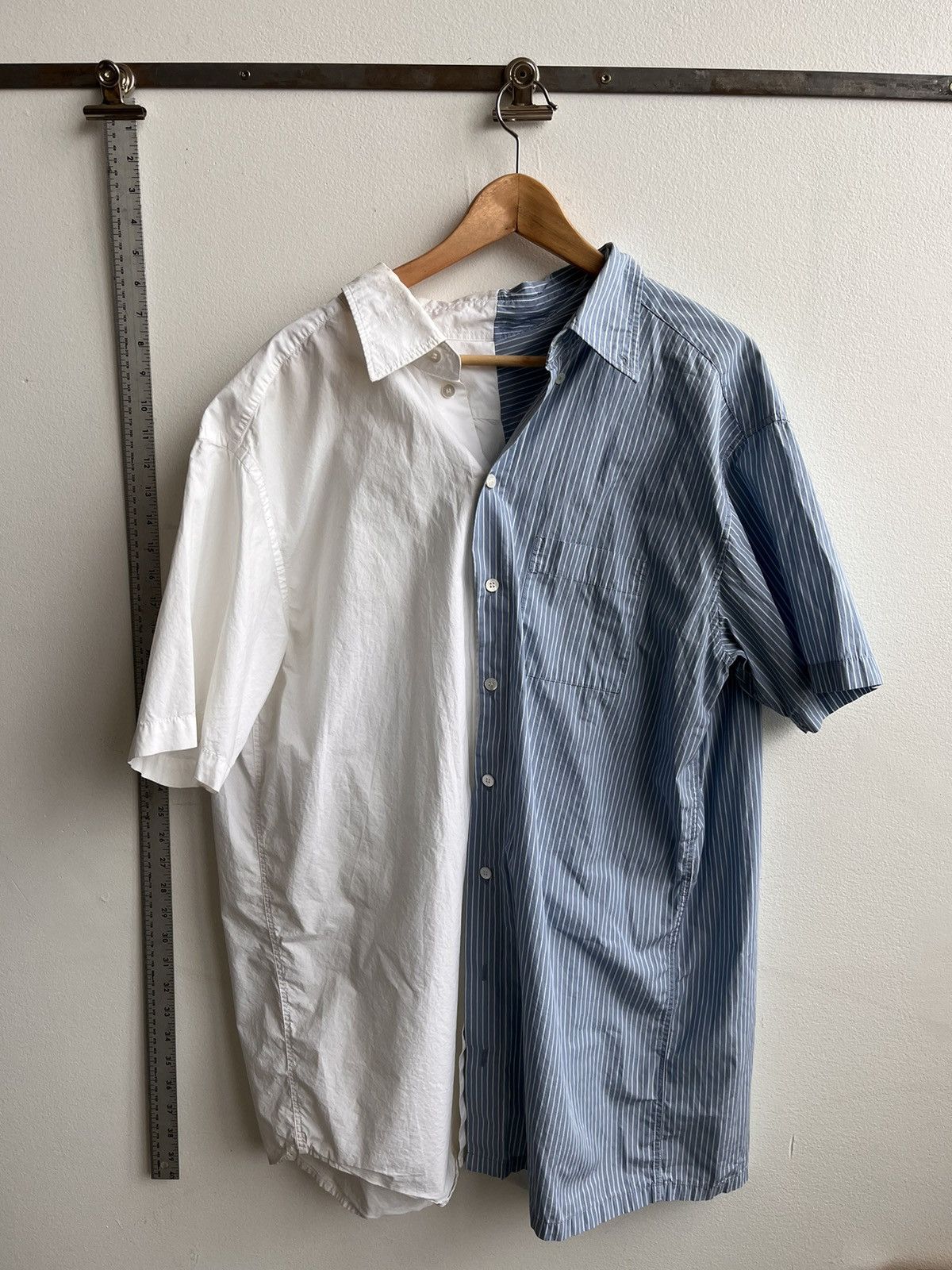 MM6 White/blue striped dress shirt Size S / US 4 / IT 40 - 6 Thumbnail