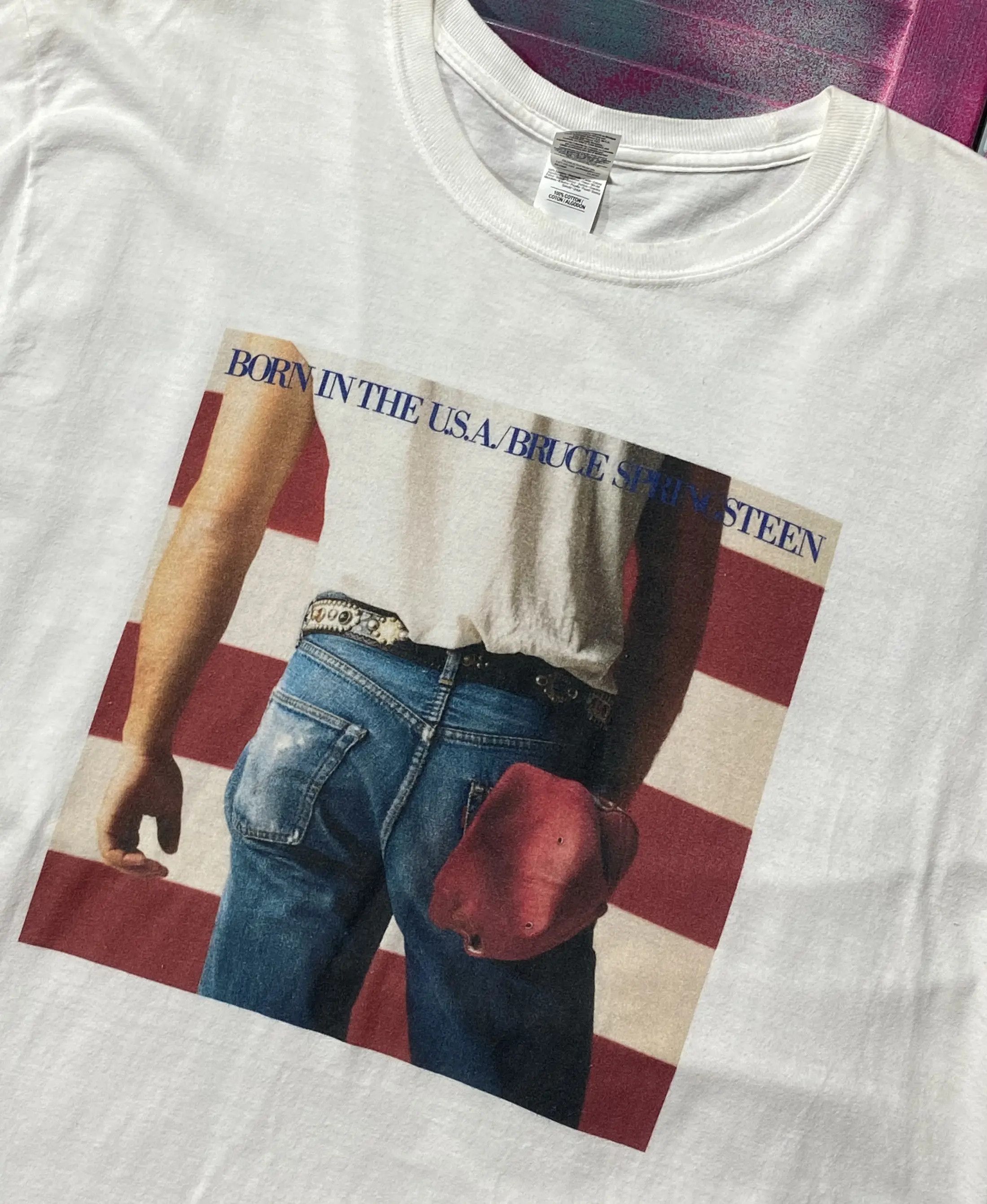 Band Tees Vintage Y2K Bruce Springsteen - Born In The Usa T-shirt Size US XL / EU 56 / 4 - 2 Thumbnail