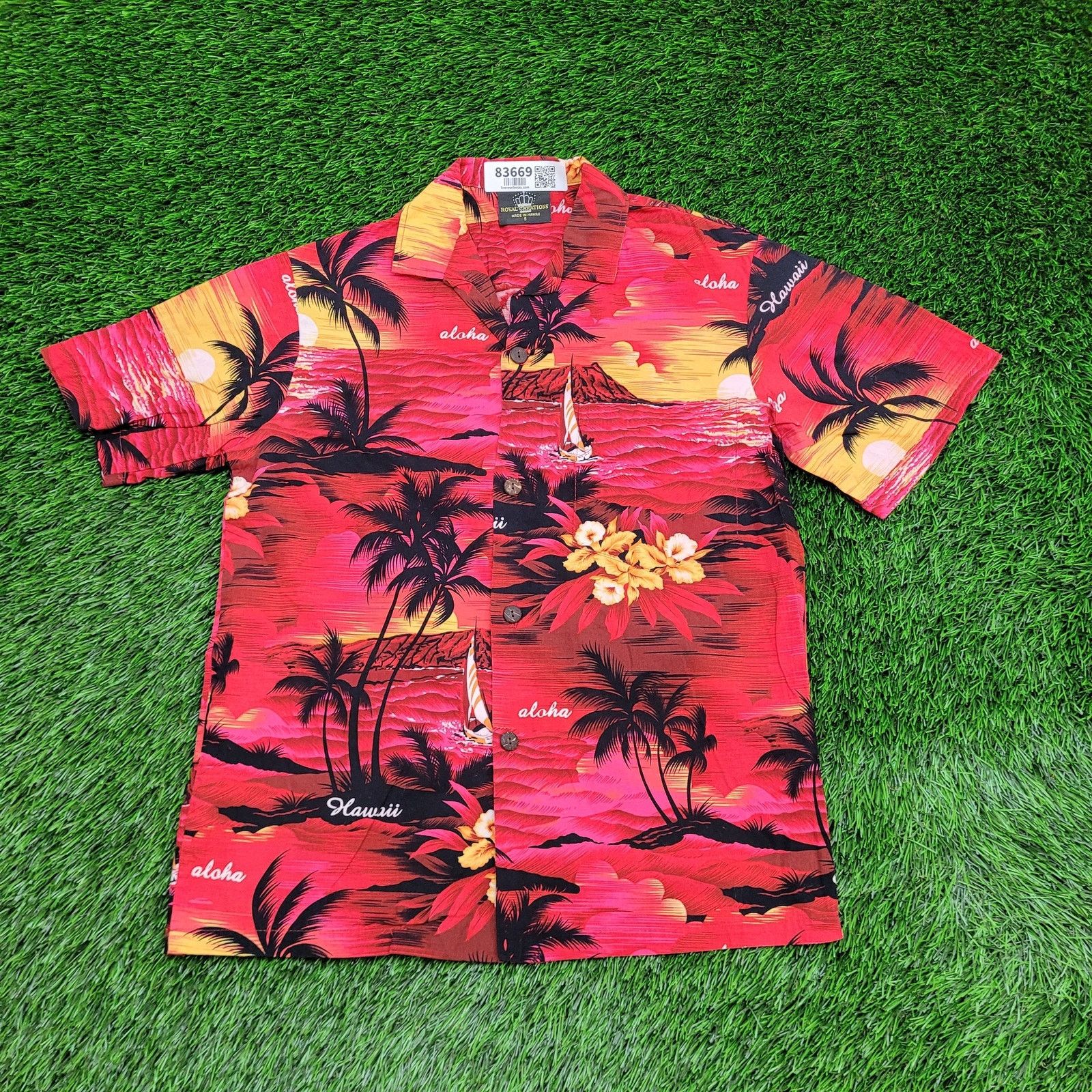 Vintage Vintage Hawaii Beach Sunset AOP Button Shirt S 18x26 Aloha Size US S / EU 44-46 / 1 - 1 Thumbnail