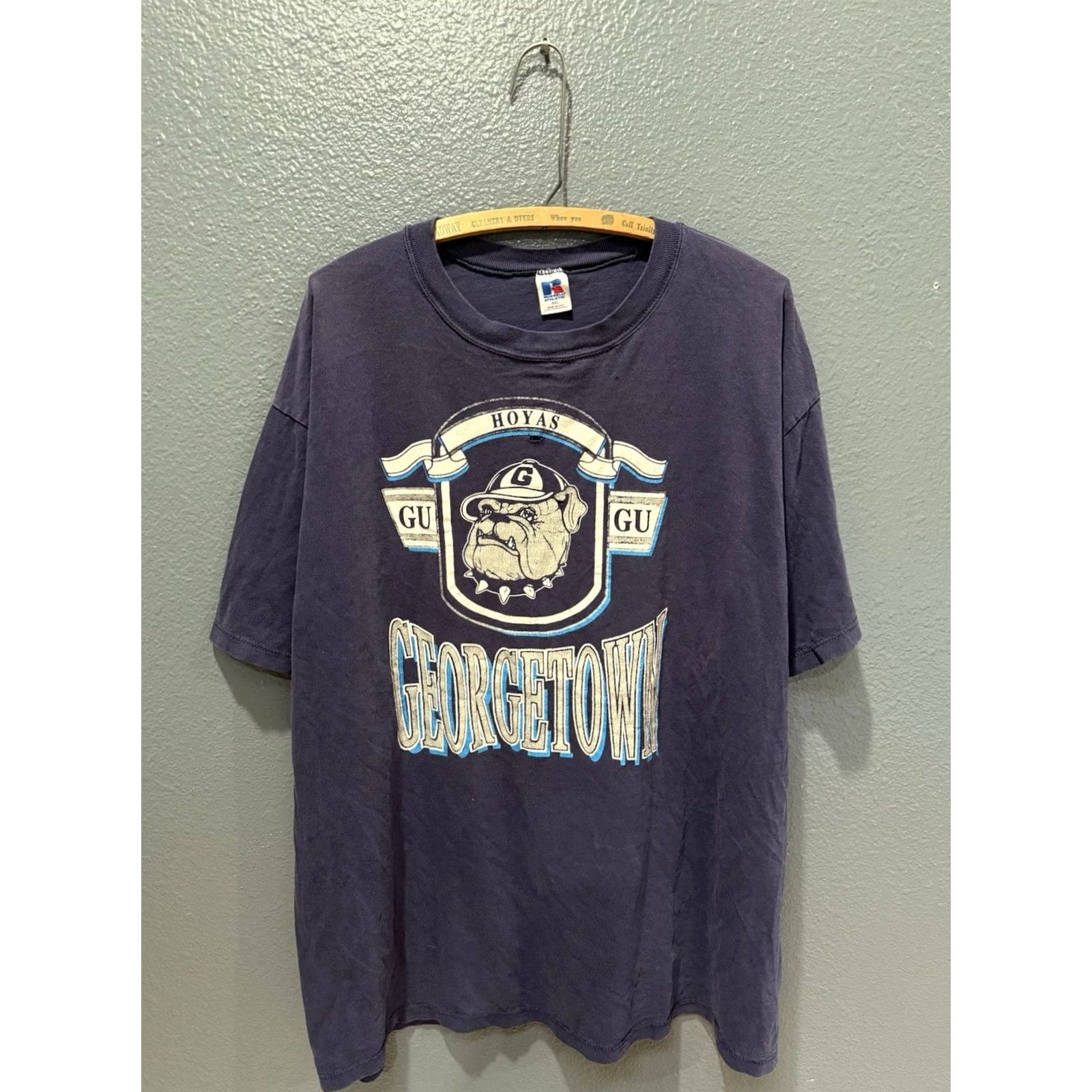 Russell Athletic VINTAGE Russell Athletic Georgetown Hoyas Blue Tee Shirt 2XL 90s Mens Shirts Cotton Modern 1990s Size US XXL / EU 58 / 5 - 3 Thumbnail