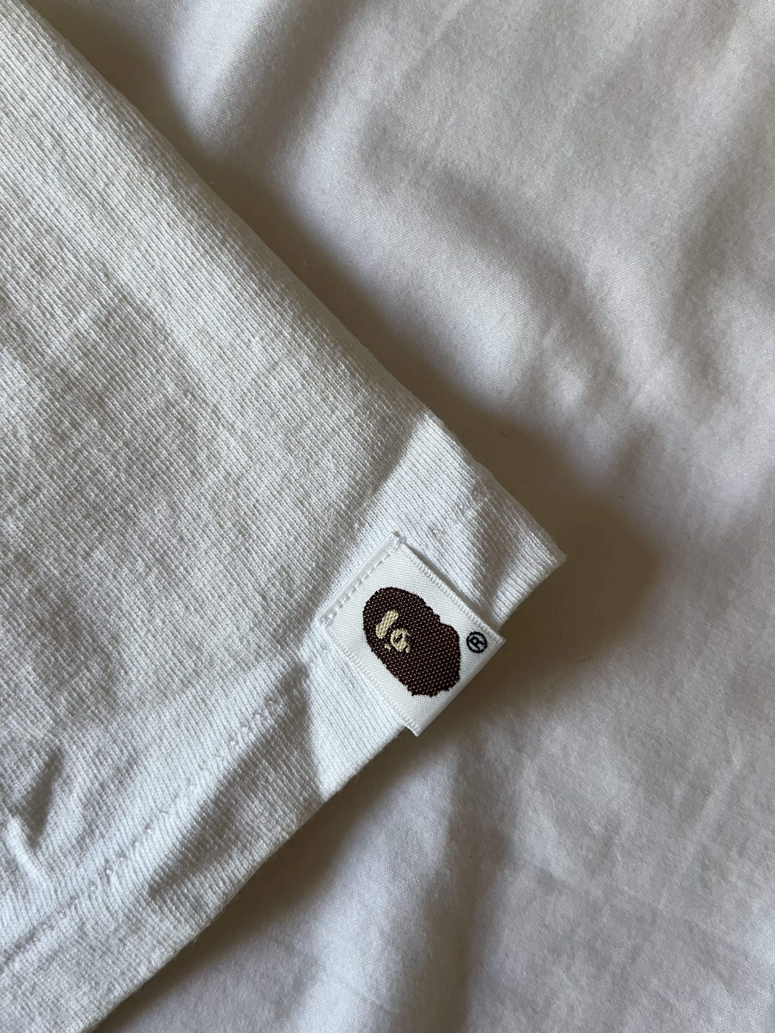 Bape Bape Large Big Ape Head White Tee Size US M / EU 48-50 / 2 - 4 Thumbnail