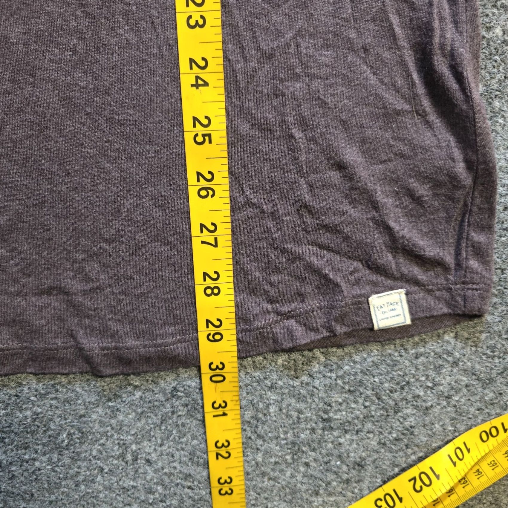FatFace Fat Face Top Womens Size 6 Purple V Neck Long Sleeve Stretchy Casual T-Shirt Regular Womens Spin Size M / US 6-8 / IT 42-44 - 6 Thumbnail