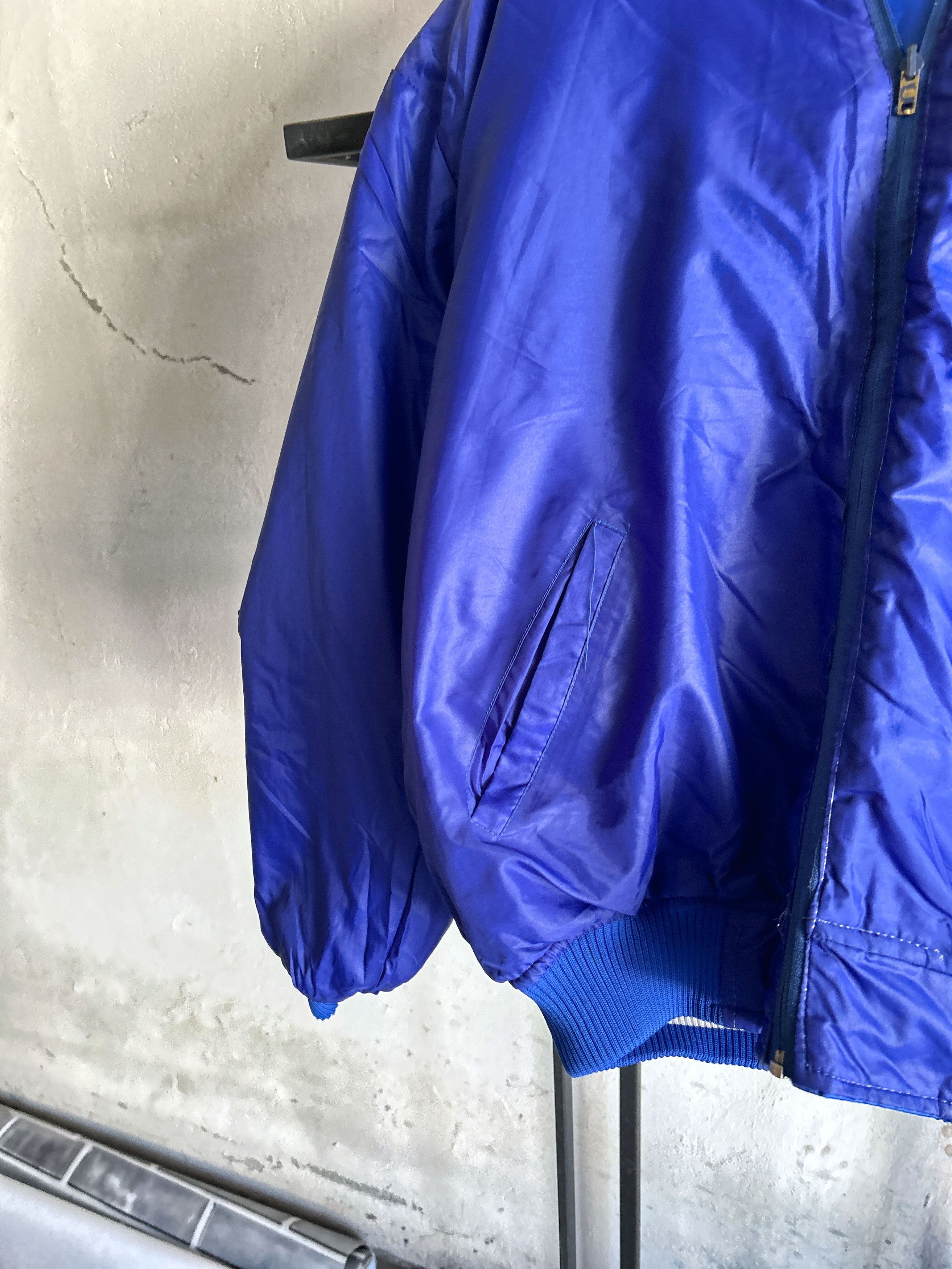 Vintage Blue Puffer Bomber Jacket Minimal Oversized Outerwear Size US M / EU 48-50 / 2 - 5 Thumbnail