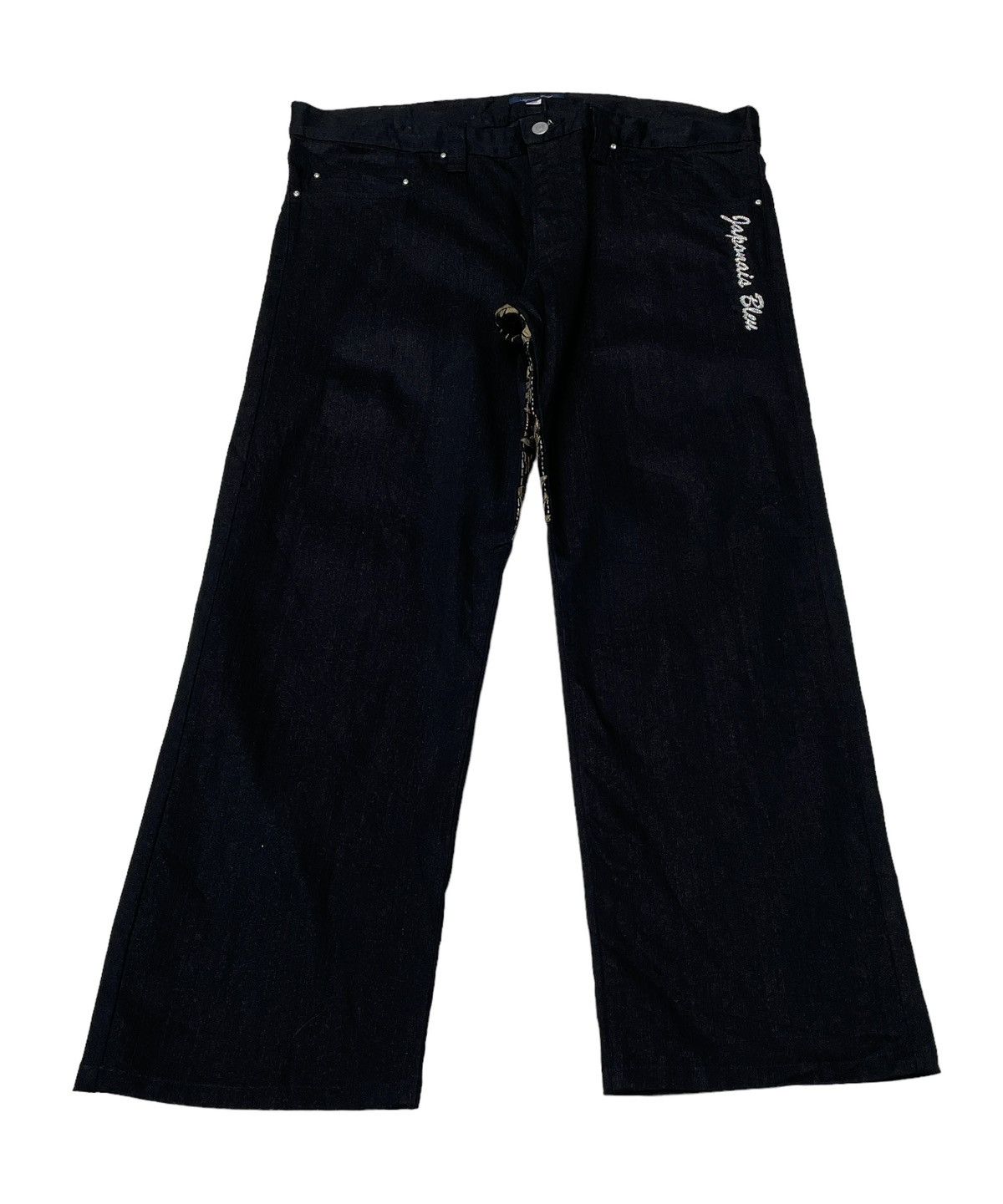 Japanese Brand × Vintage Vintage Brand Japonais Bleu Sukajan Baggy Jeans 2000s Size US 38 / EU 54 - 2 Thumbnail