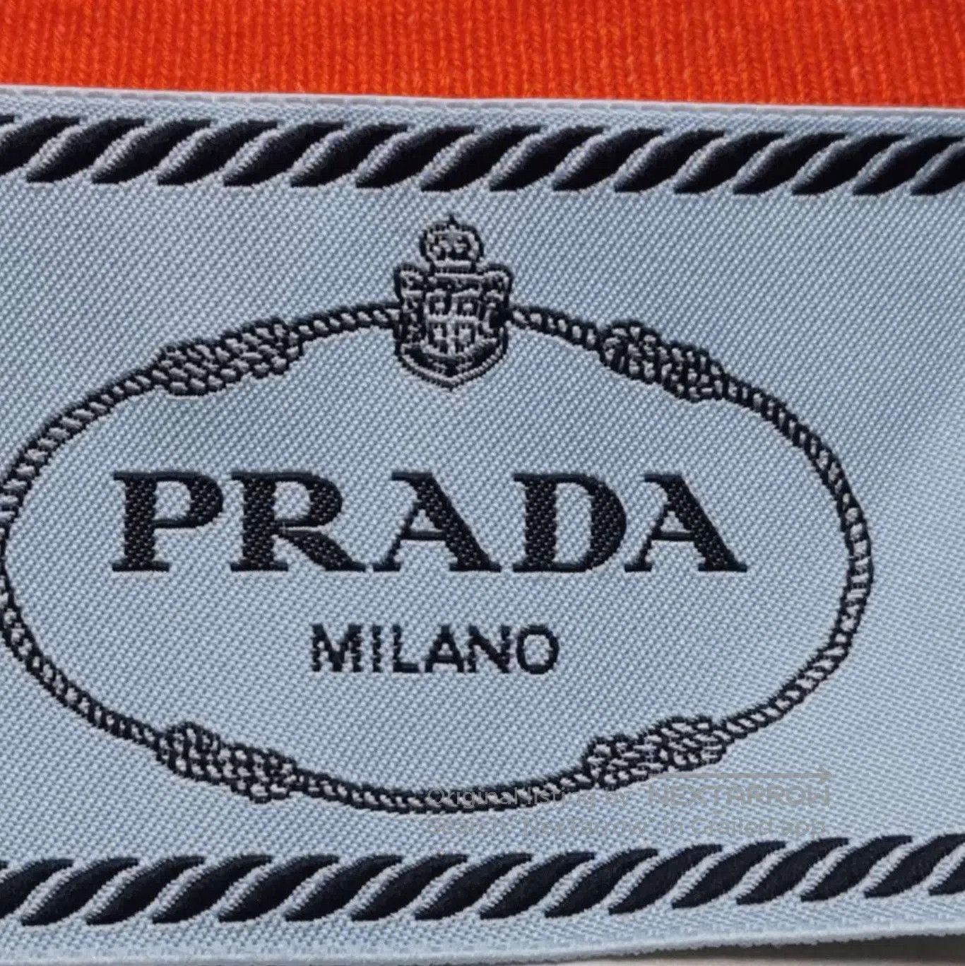 Prada Prada Orange Wool Logo Dress for Women . Size M / US 6-8 / IT 42-44 - 5 Thumbnail