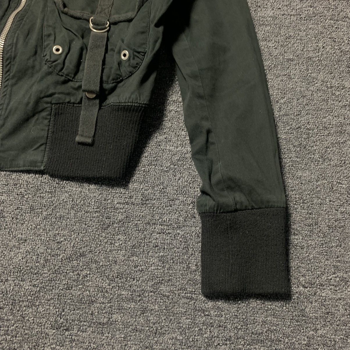 Other Vintage black parachute bomber pockets crop Diveded Jacket Size S / US 4 / IT 40 - 4 Thumbnail