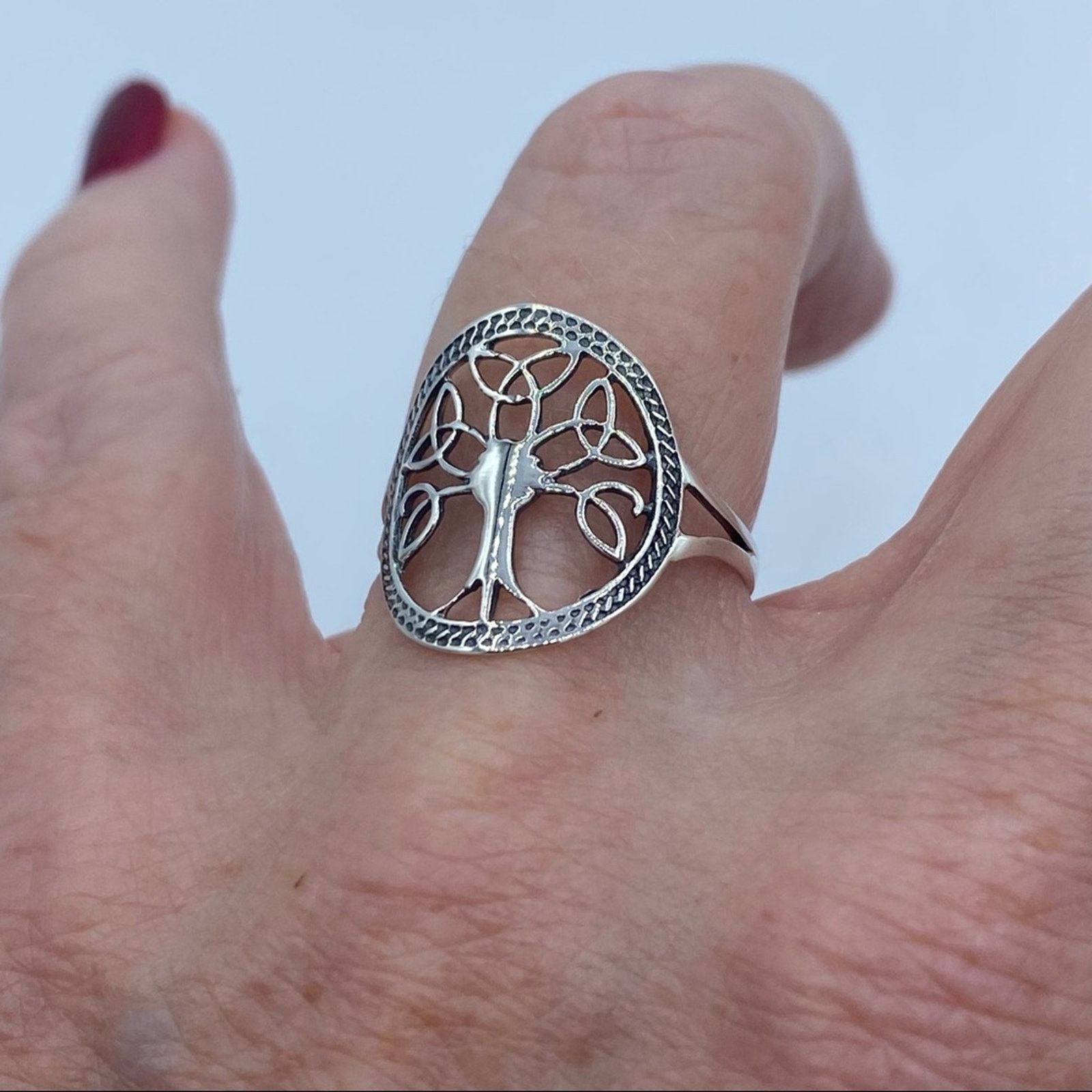 The Unbranded Brand Celtic Tree Of Life Ring Size ONE SIZE - 3 Thumbnail