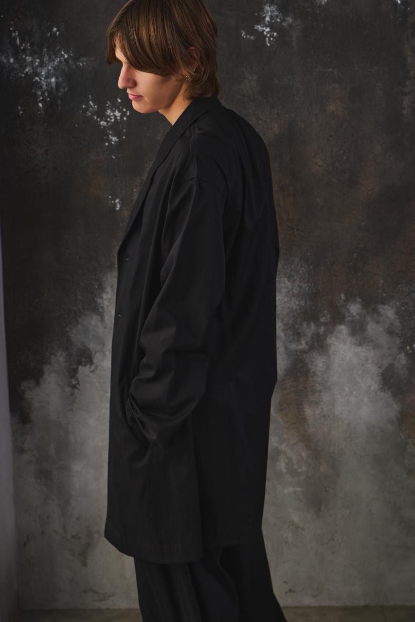 Yohji Yamamoto Ground Y Cotton 3-Button Long Coat Work Jacket Size 50R - 6 Thumbnail