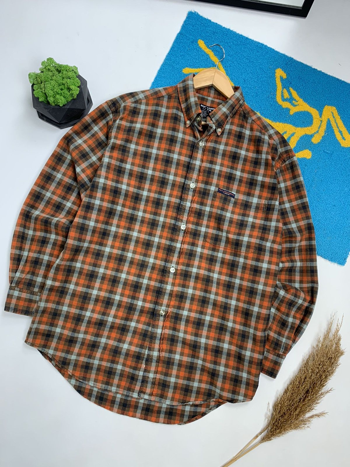 Lauren Ralph Lauren × Vintage Vintage Ralph Lauren Jeans Lrl Oversize Flannel Shirt Size US S / EU 44-46 / 1 - 2 Thumbnail