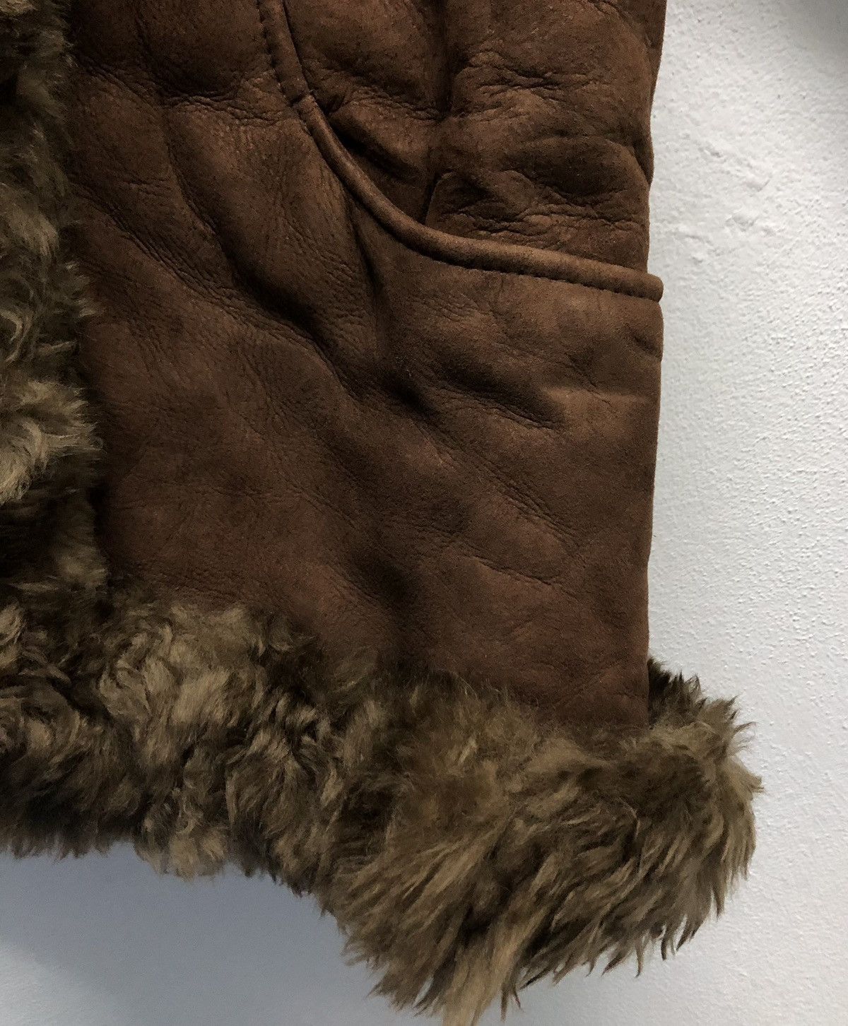 Leather Vintage Rotiny Fur Leather Jacket Size M / US 6-8 / IT 42-44 - 4 Thumbnail