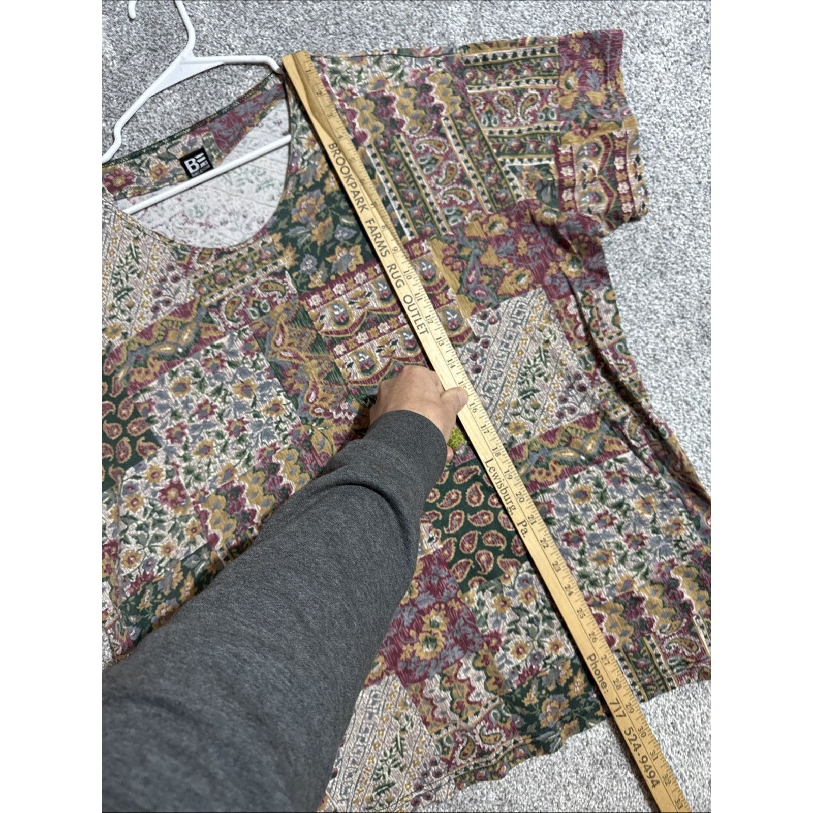 Basic Editions Basic Editions Top Women 2XL 90s Patchwork Retro Cottagecore Size XXL / US 16-18 / IT 52-54 - 2 Thumbnail