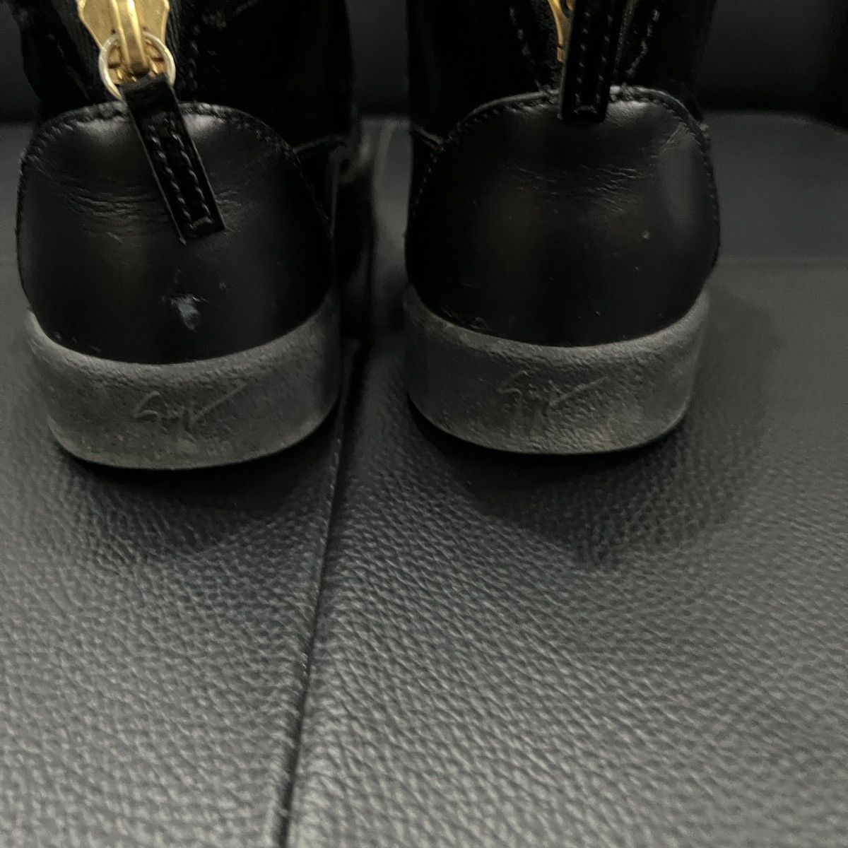 Giuseppe Zanotti Giuseppe Zanotti GZ Double Buckle Patent Silk High Tops Size US 7 / IT 37 - 13 Thumbnail