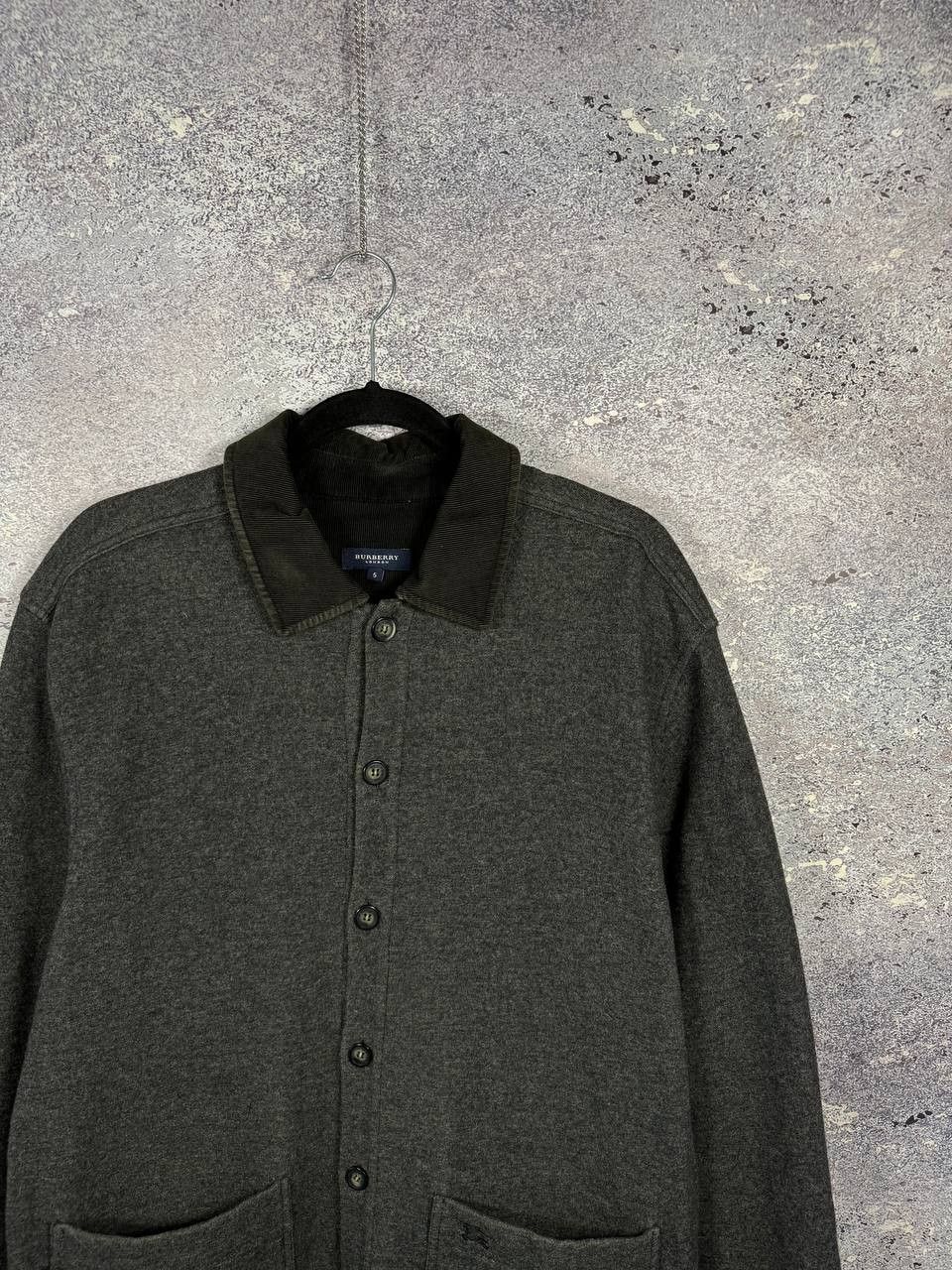 Burberry × Vintage BURBERRY Jacket Men's Lambswool Flannel Unlined Overshirt Size US L / EU 52-54 / 3 - 2 Thumbnail
