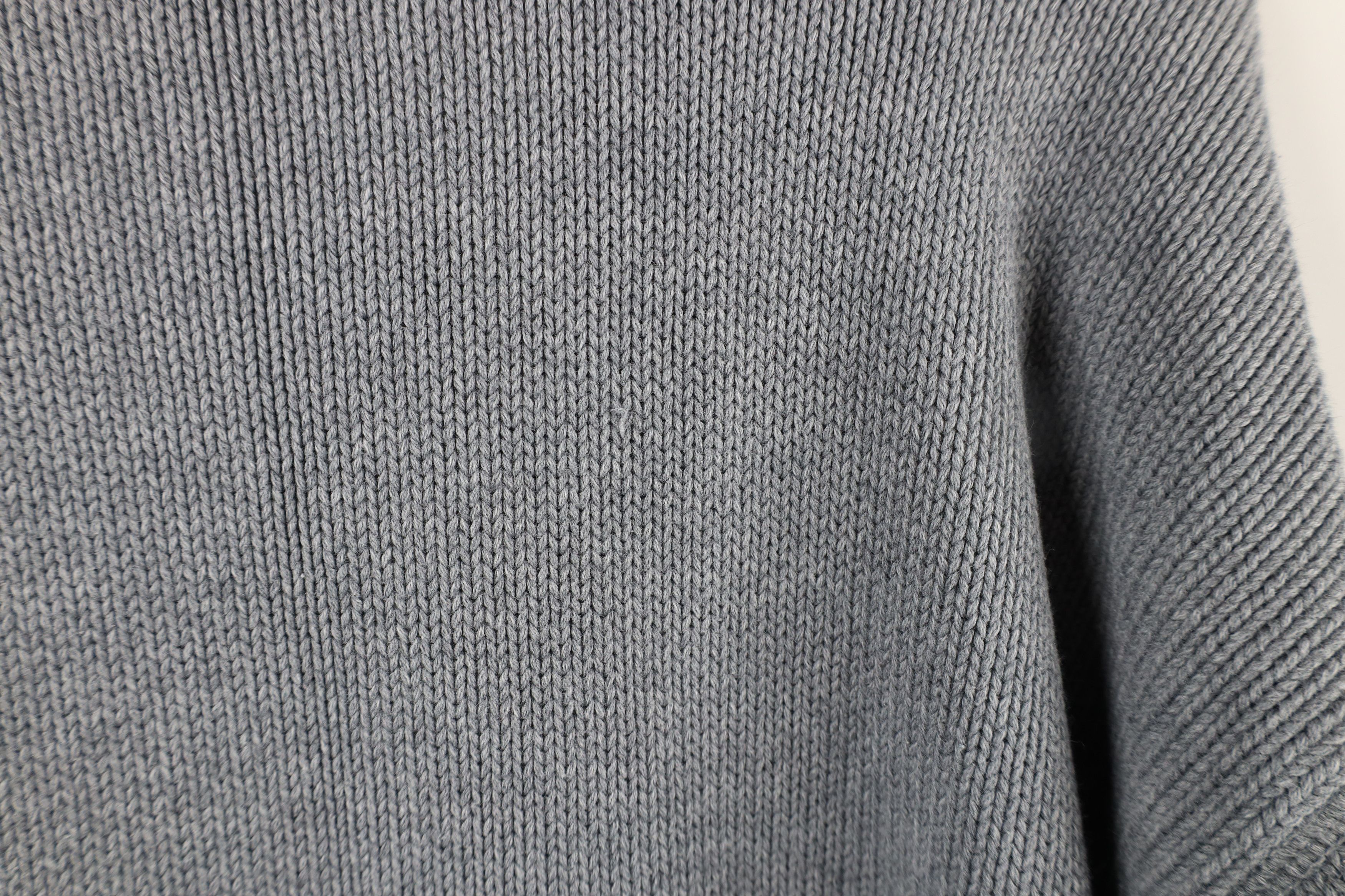 Vintage Vintage 90s Streetwear Cotton Knit Crewneck Sweater Gray Size US XL / EU 56 / 4 - 6 Thumbnail