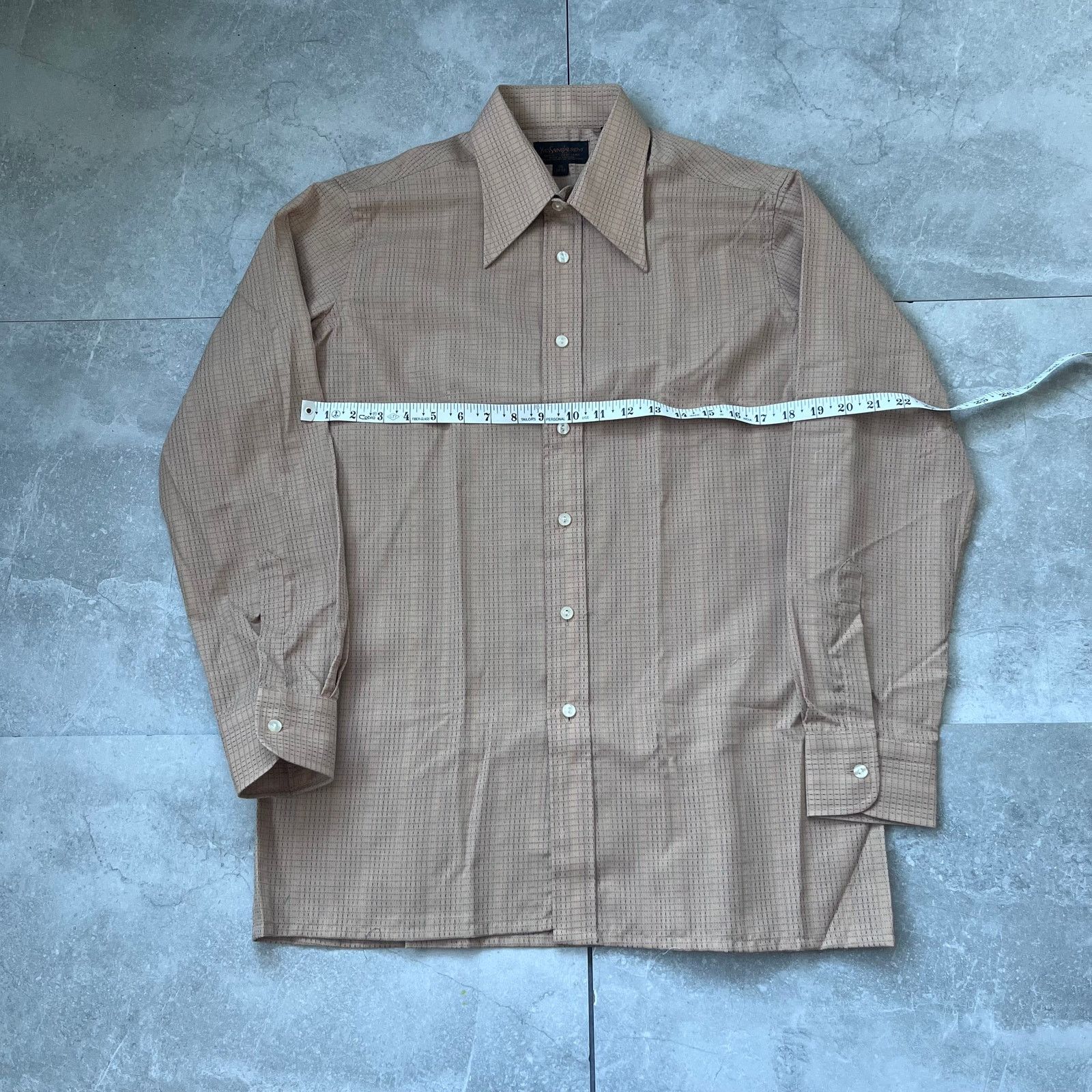 Yves Saint Laurent Yves Saint Laurent Shirt – Size 16 (32-33) – Vintage YSL Size US L / EU 52-54 / 3 - 3 Thumbnail