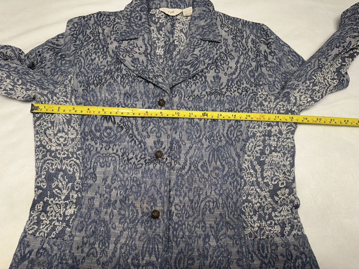 Other J.Jill Women's 3-Button Embroidered Blazer Paisley Blue-Sz 8 Size M / US 6-8 / IT 42-44 - 8 Thumbnail