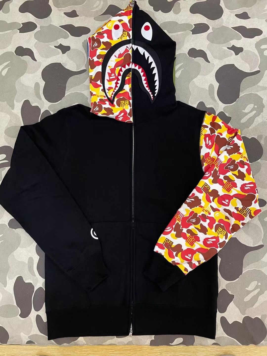 Bape Bape Blue-red Shark Sweatshirt Size US L / EU 52-54 / 3 - 1 Thumbnail