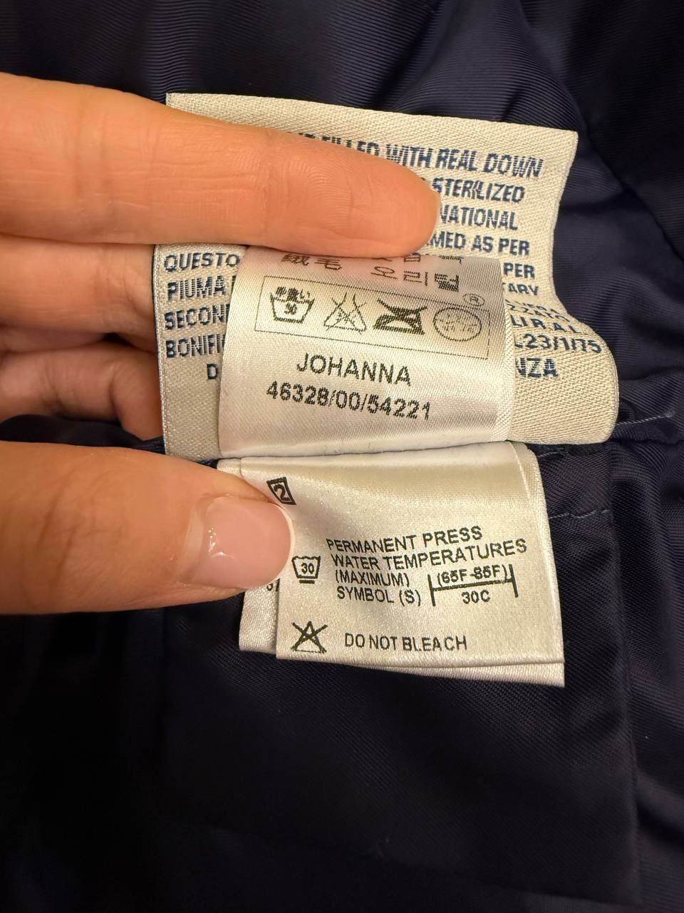 Moncler Authentic Moncler Johanna Women Down Blue Puffer Jacket Size XS / US 0-2 / IT 36-38 - 6 Thumbnail