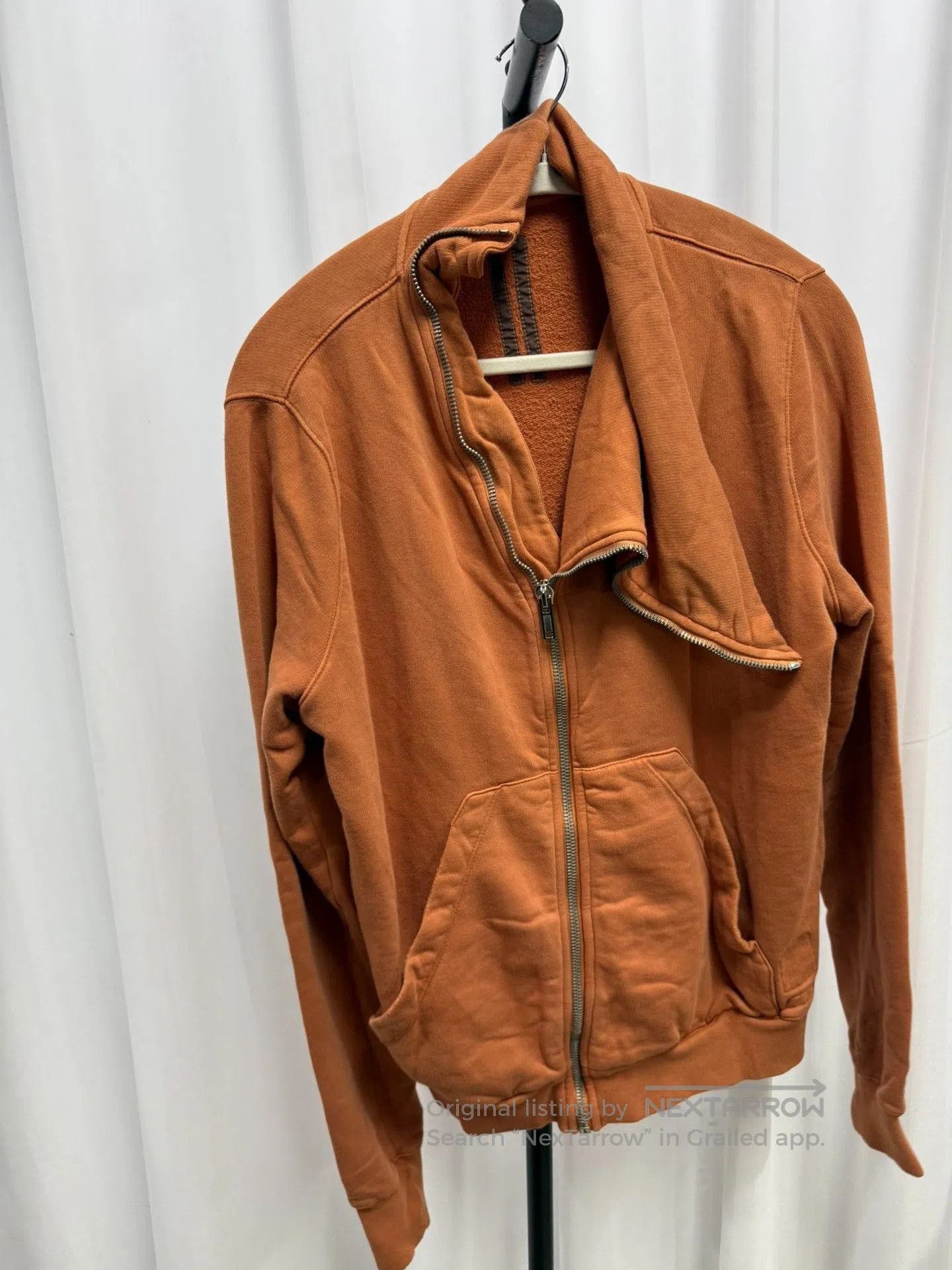 Rick Owens Rick Owens Diagonal Zipper Hoodie Jacket. Size US L / EU 52-54 / 3 - 8 Thumbnail
