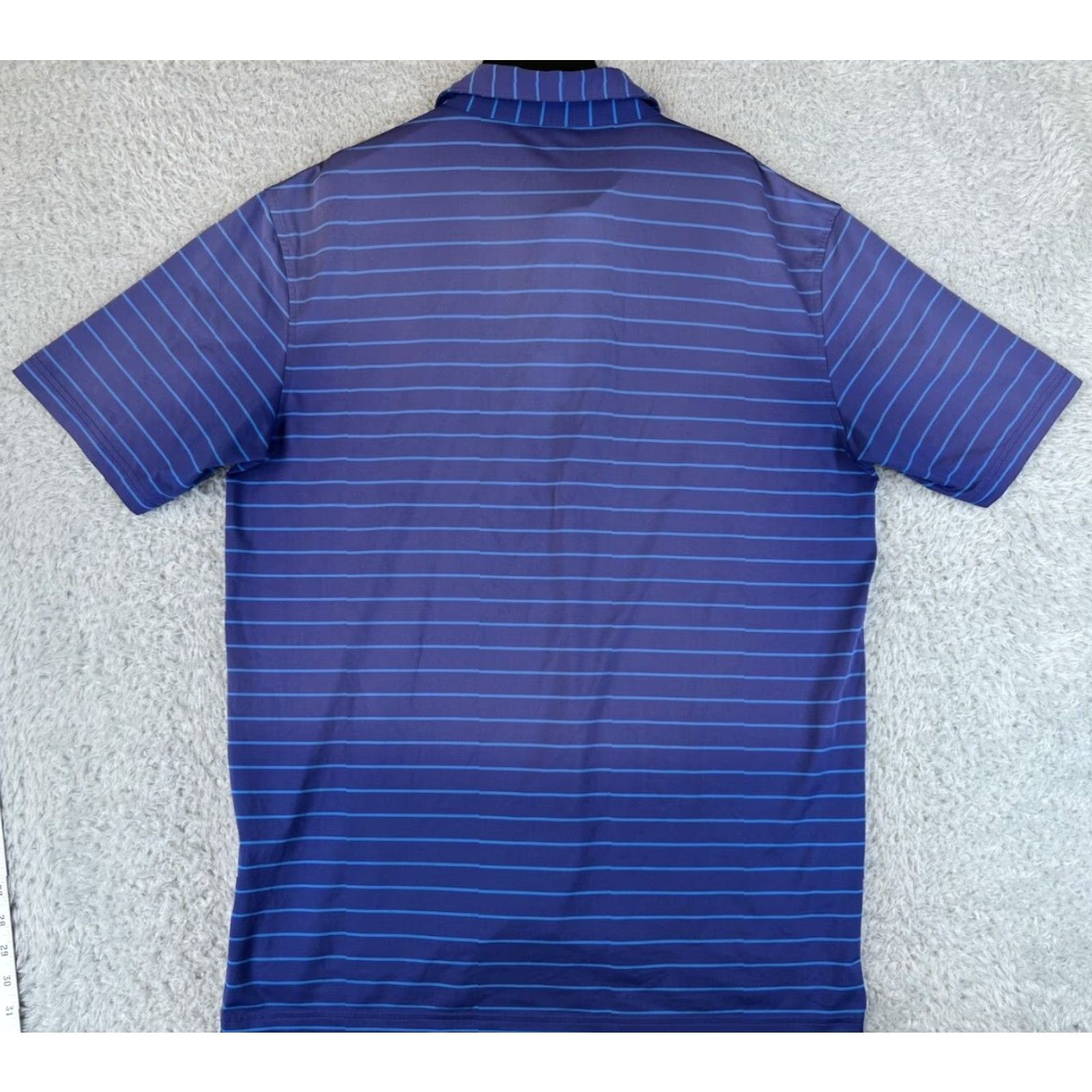 Peter Millar Peter Millar Polo Shirt Mens Large Blue Stripe Golf Summer Comfort Outdoor Wear Size US L / EU 52-54 / 3 - 2 Thumbnail