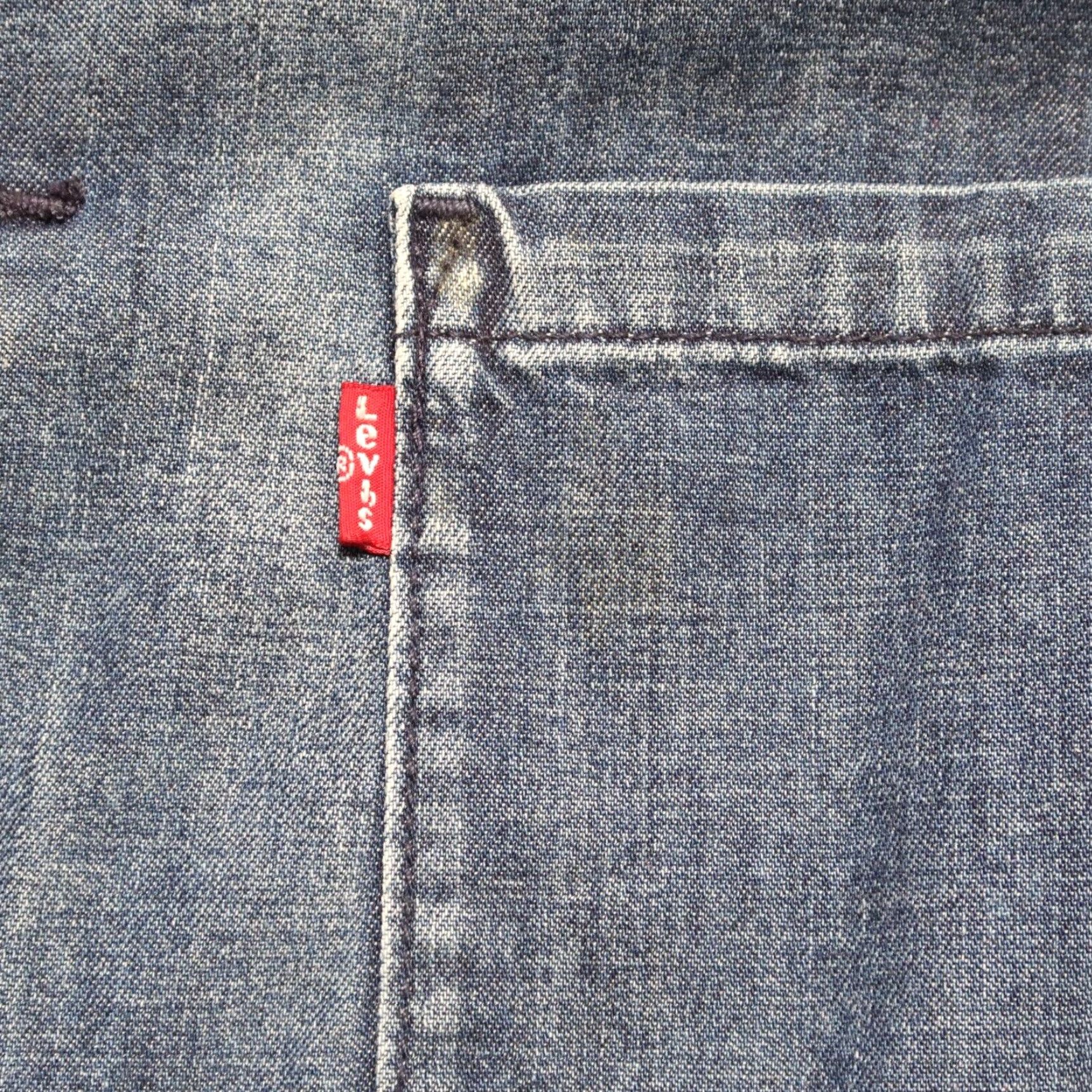 Levi's VINTAGE Sample Levis Distressed Denim Chore Coat Jacket Size M Medium Wash Premium Size US M / EU 48-50 / 2 - 6 Thumbnail