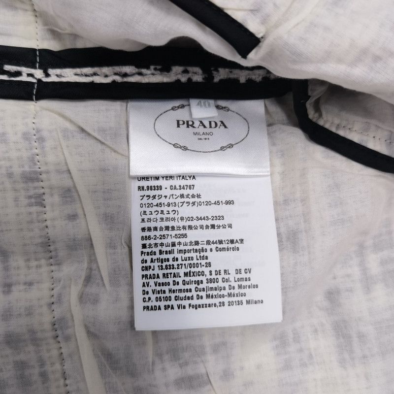Prada Prada SS22 Checkered Long Sleeve Jacket-2506 Size US S / EU 44-46 / 1 - 2 Thumbnail