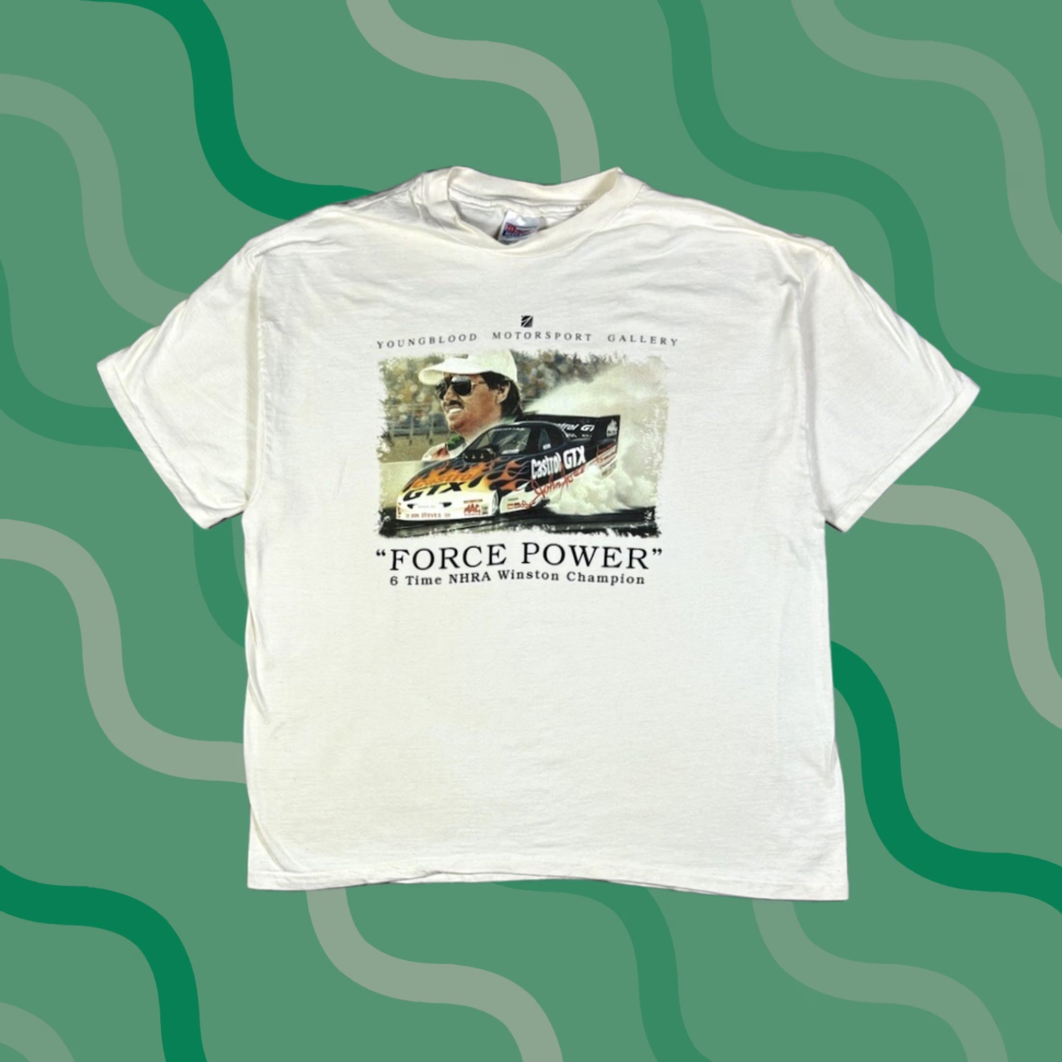 Hanes VINTAGE NHRA Winston Champion 90s T-Shirt 2XL White Mens Size US XXL / EU 58 / 5 - 1 Thumbnail