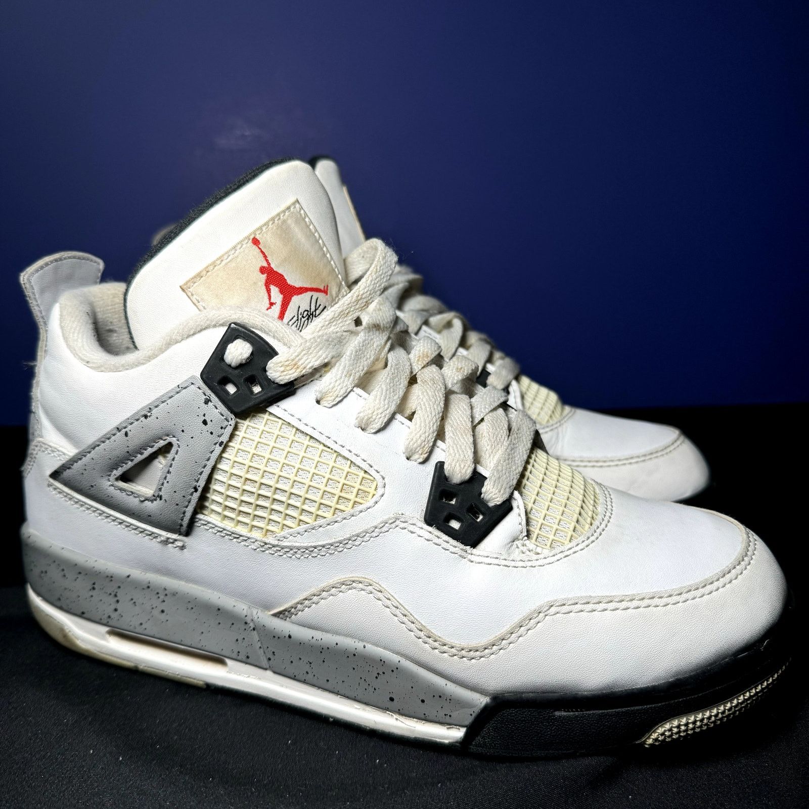 Jordan Brand × Nike Size 7 - Nike Air Jordan 4 Retro OG BG White Cement 2016 Size US 7 / EU 40 - 1 Thumbnail