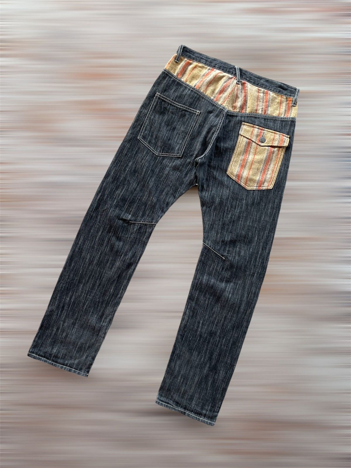 Fashion Victim × Vintage WILD KHAKIS PATCHWORK POCKET JEANS Size US 33 - 1 Thumbnail