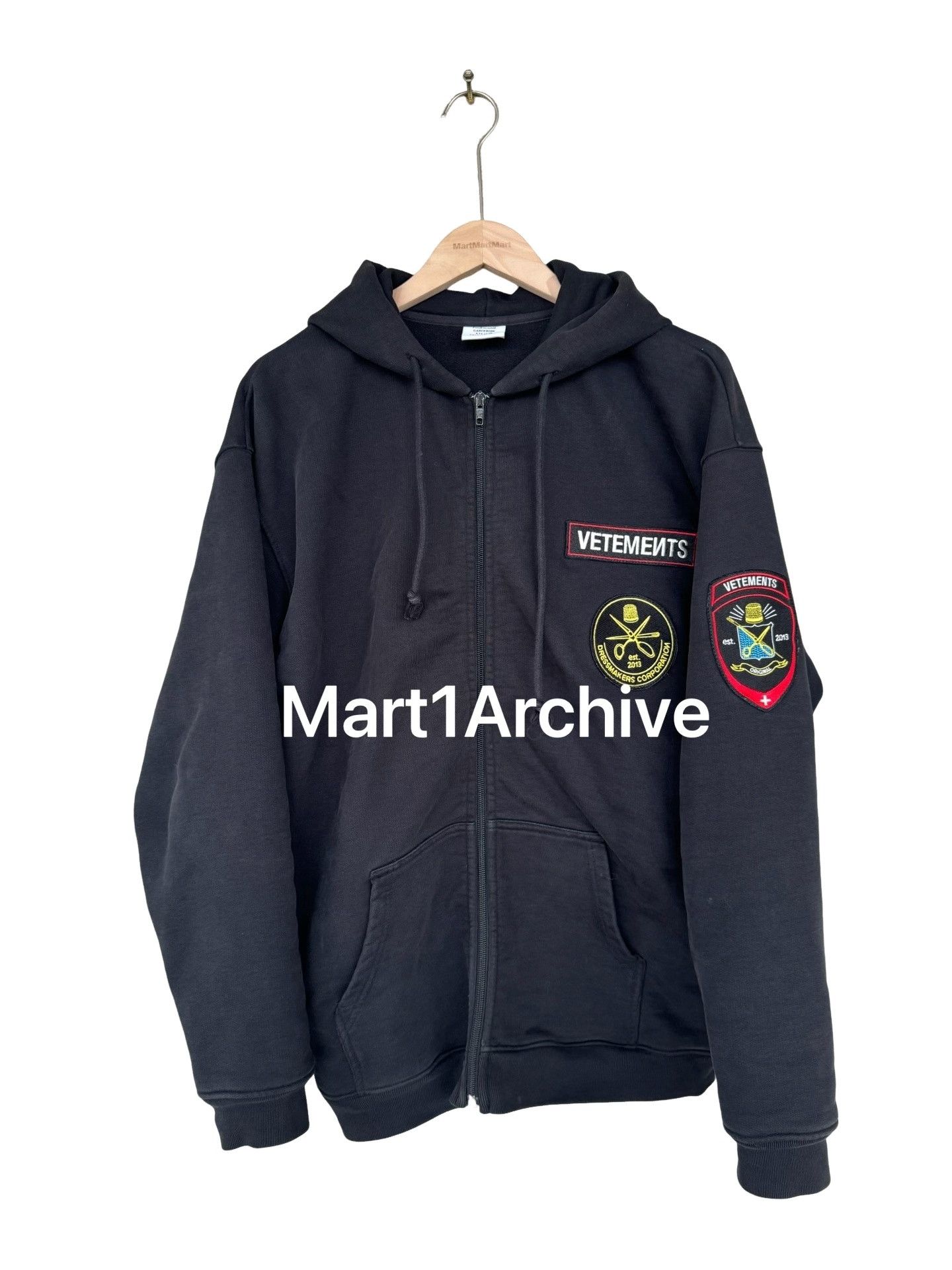 Vetements Vetements Polizei Showpiece Zip-Up Hoodie | Grailed