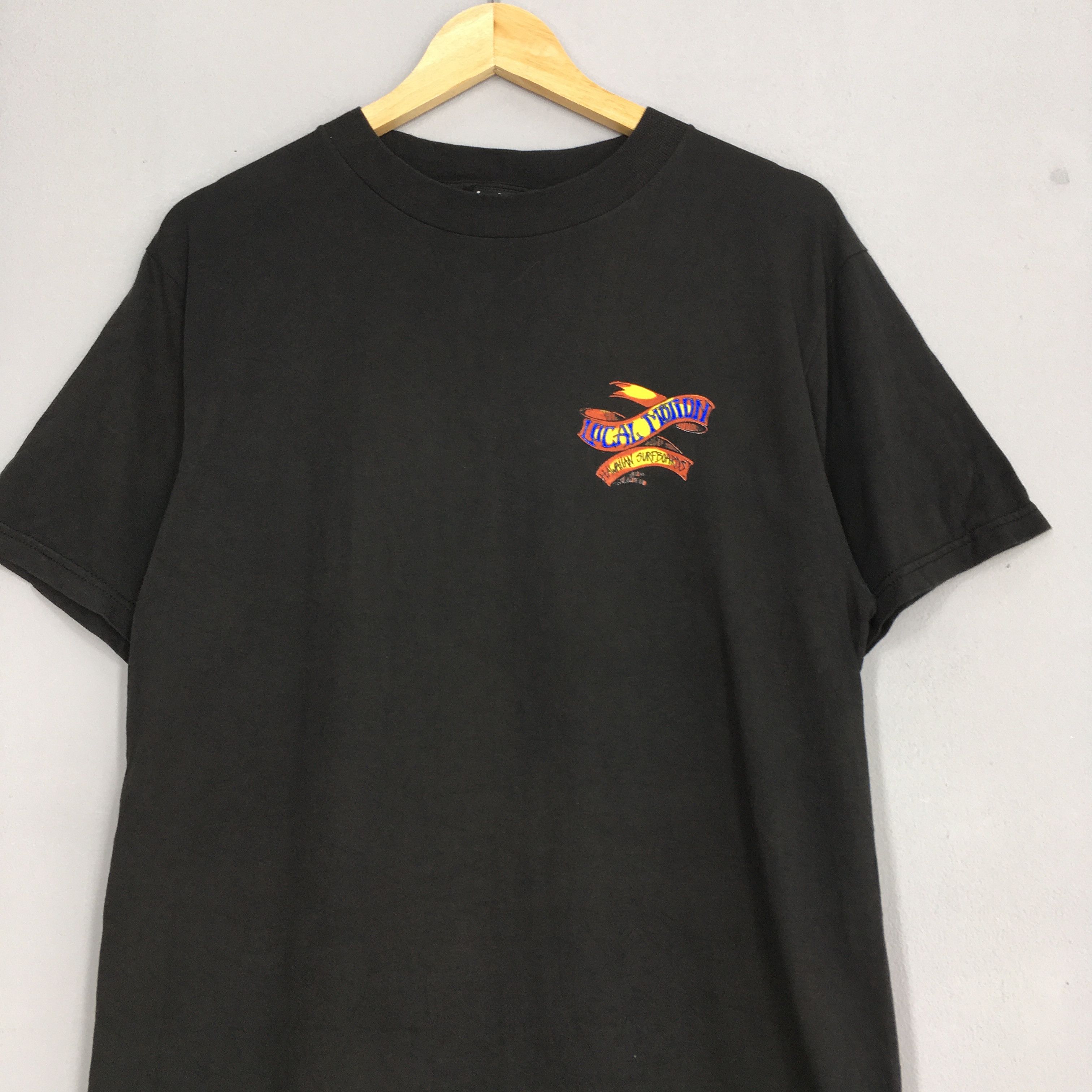Billabong × Vintage Vintage 80's Local Motion Hawaii Surf Black Tshirt Medium Size US M / EU 48-50 / 2 - 3 Thumbnail