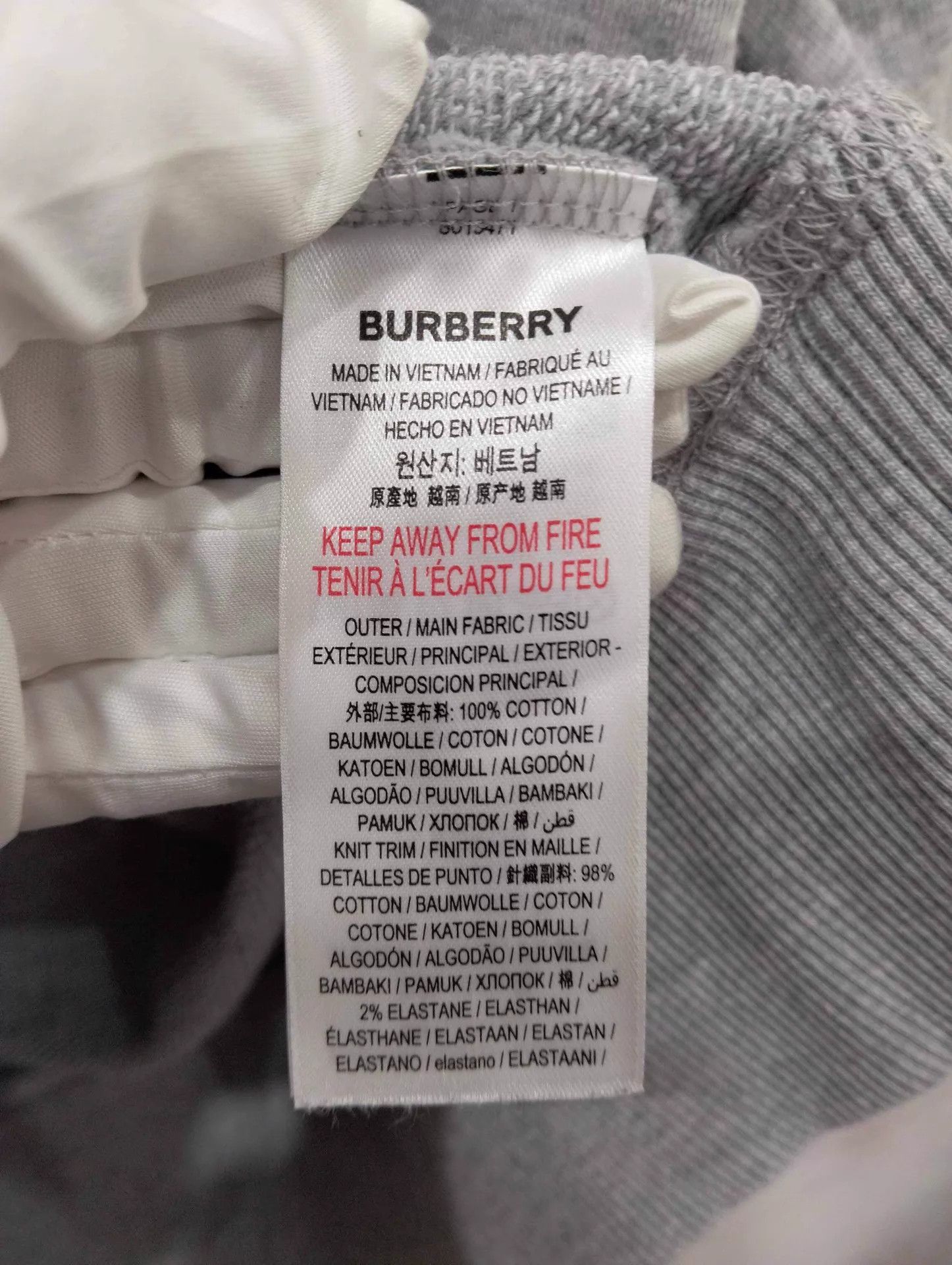 Burberry Burberry Gray Half-Zip Pocket Logo Hoodie S Size US S / EU 44-46 / 1 - 6 Thumbnail