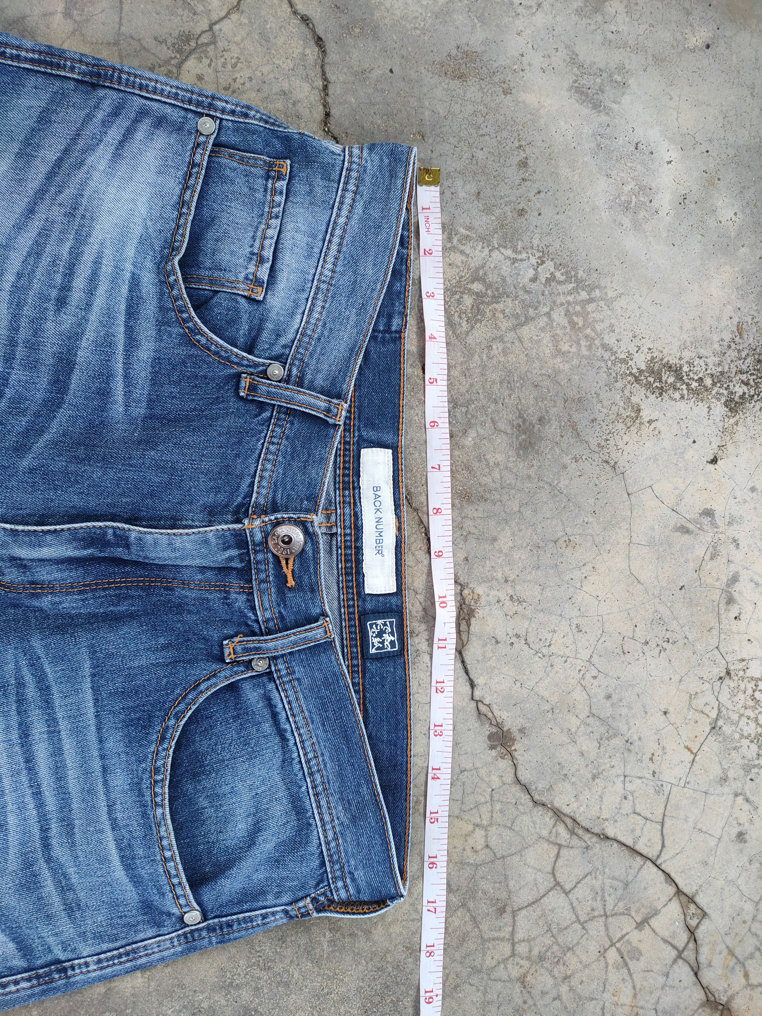 Jean × Numbers × Vintage VINTAGE B NUMBER DISTRESSED FADED JEANS PANTS Size US 33 - 5 Thumbnail